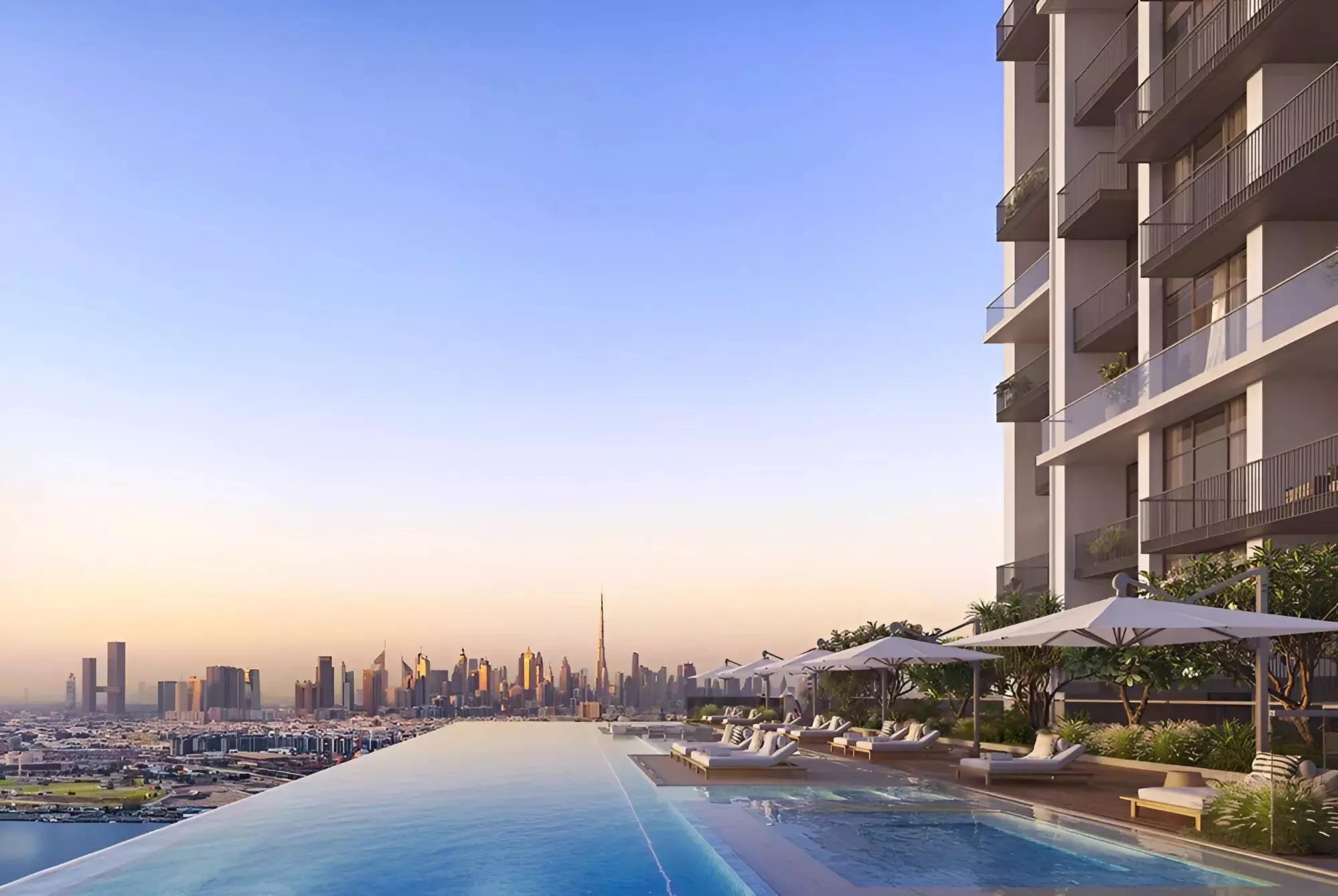 Aria by Beyond waterfront view, Dubai Maritime City