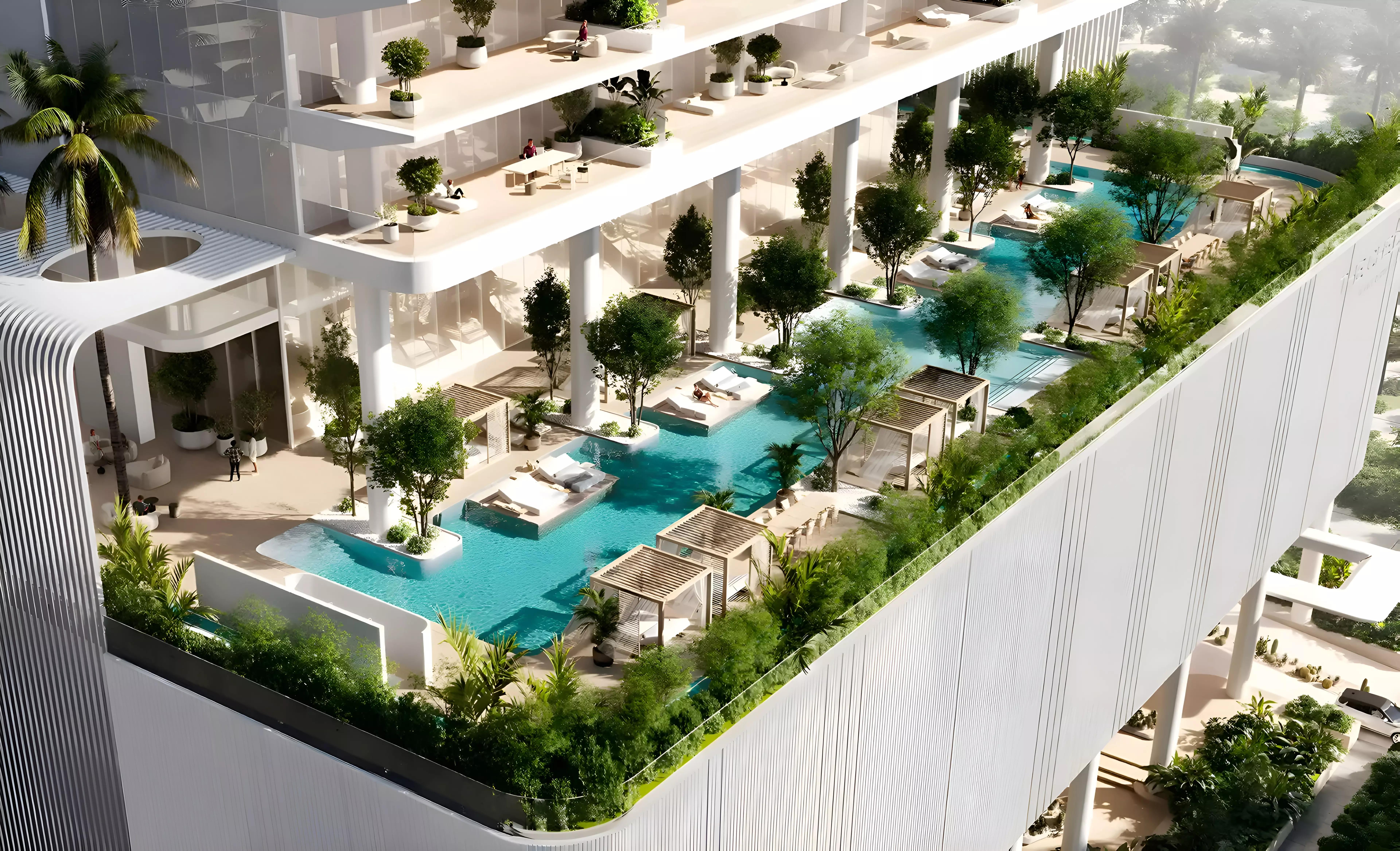 The Chedi Private Residences community amenity area, DIP, Dubai