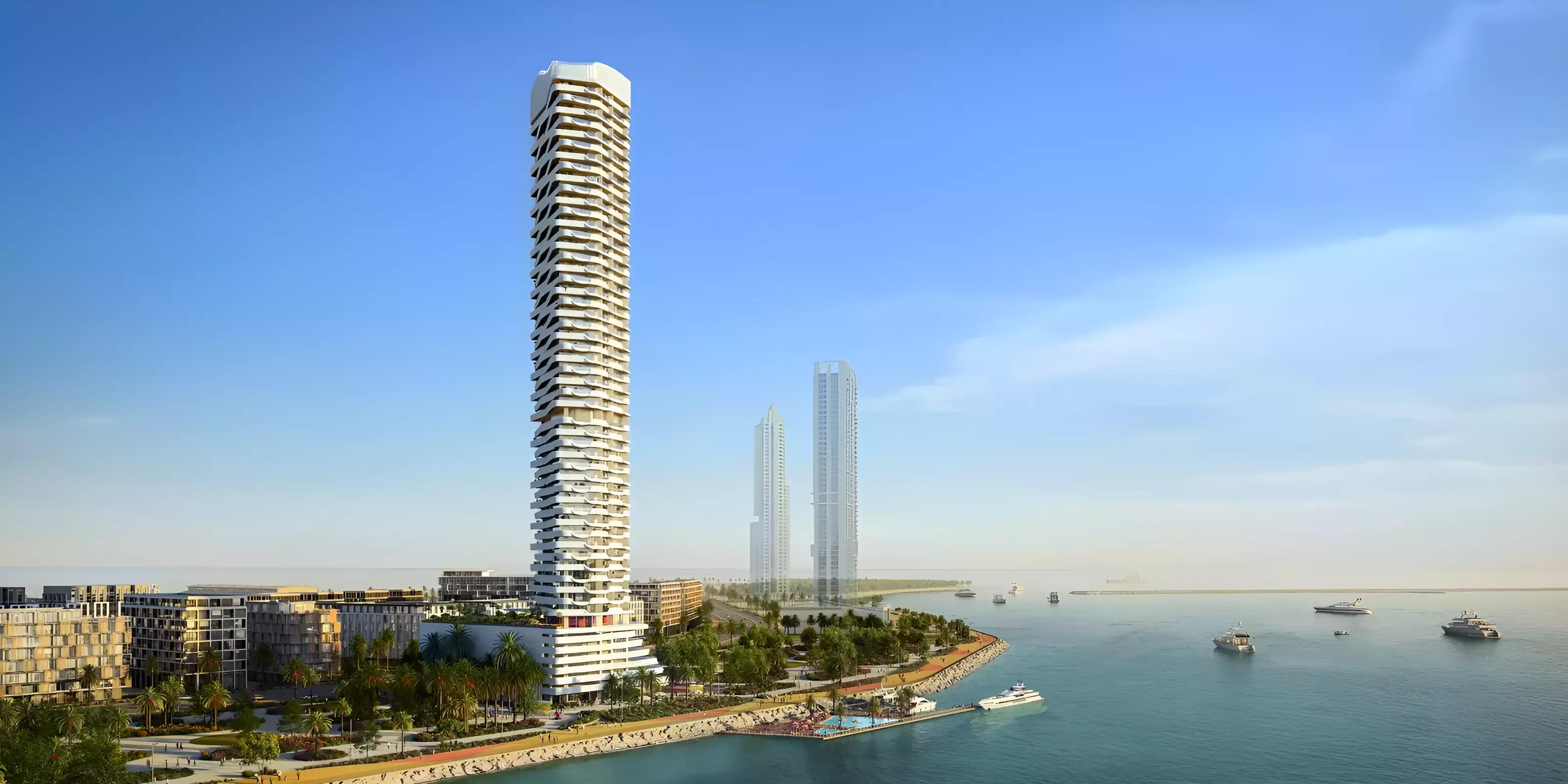Coral Reef tower exterior view, Dubai Maritime City