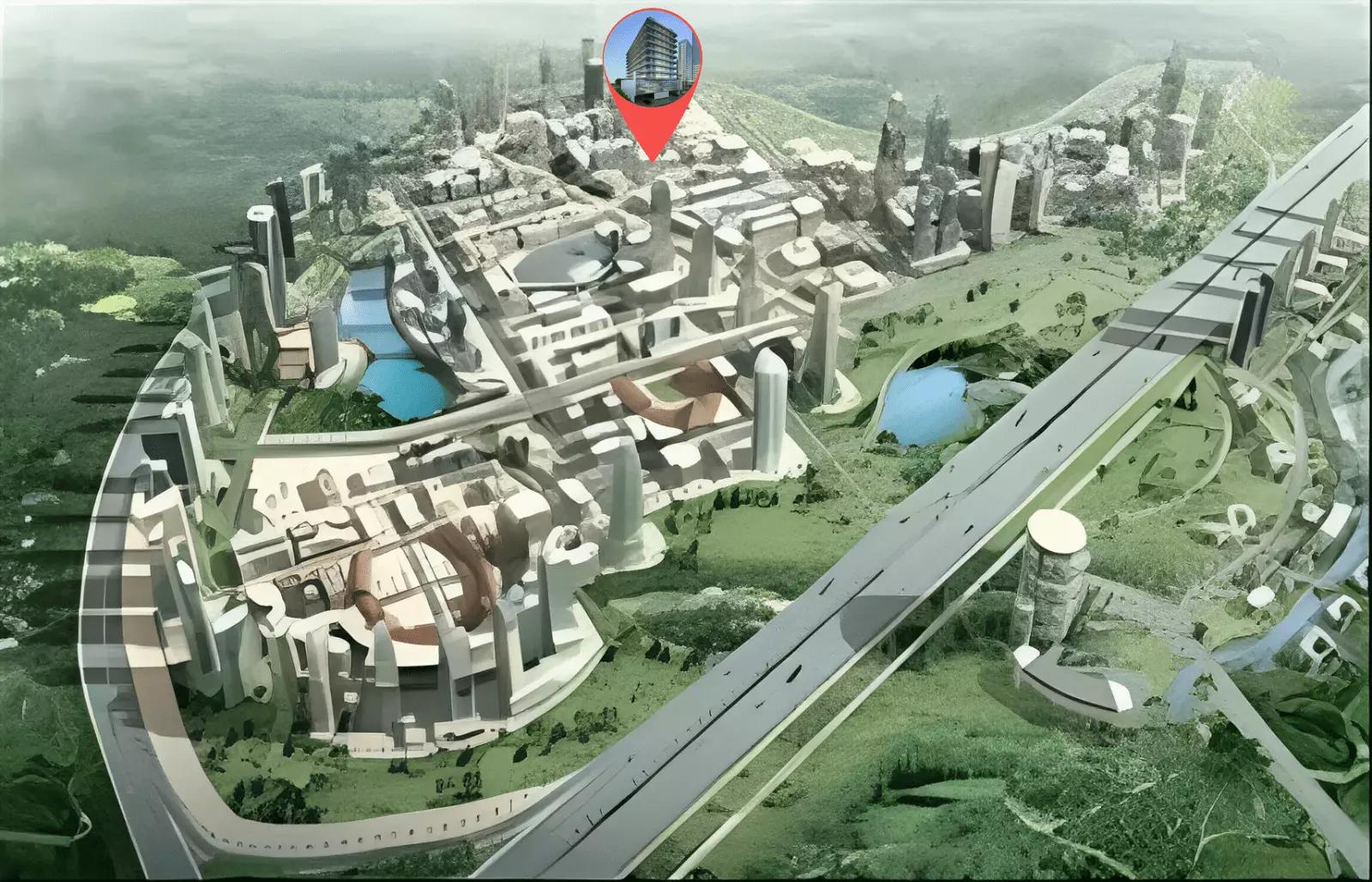 Master plan layout of Dusit Rijas Residence, Majan, Dubai