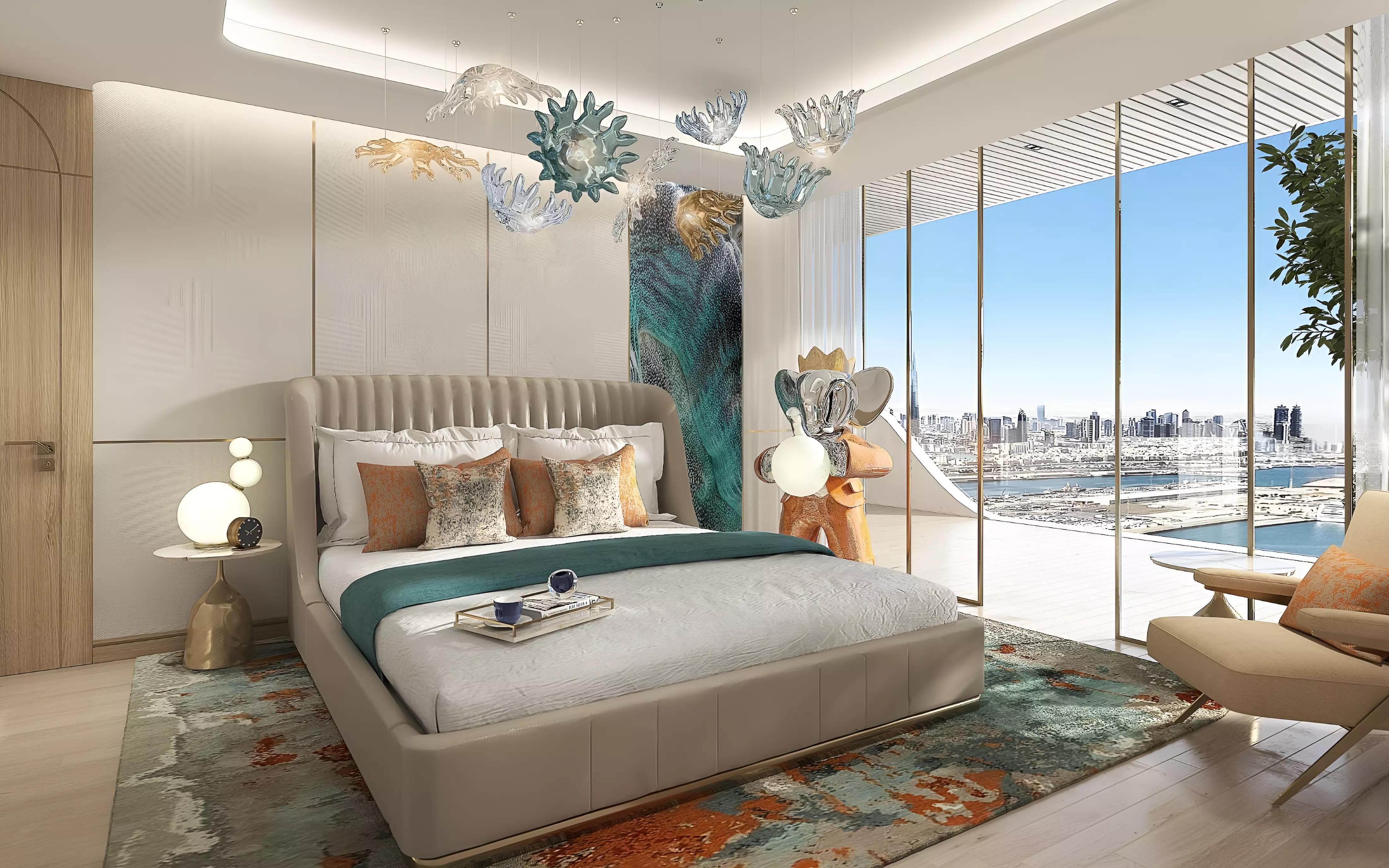 Chelsea Residences gymnasium interior, Dubai Maritime City