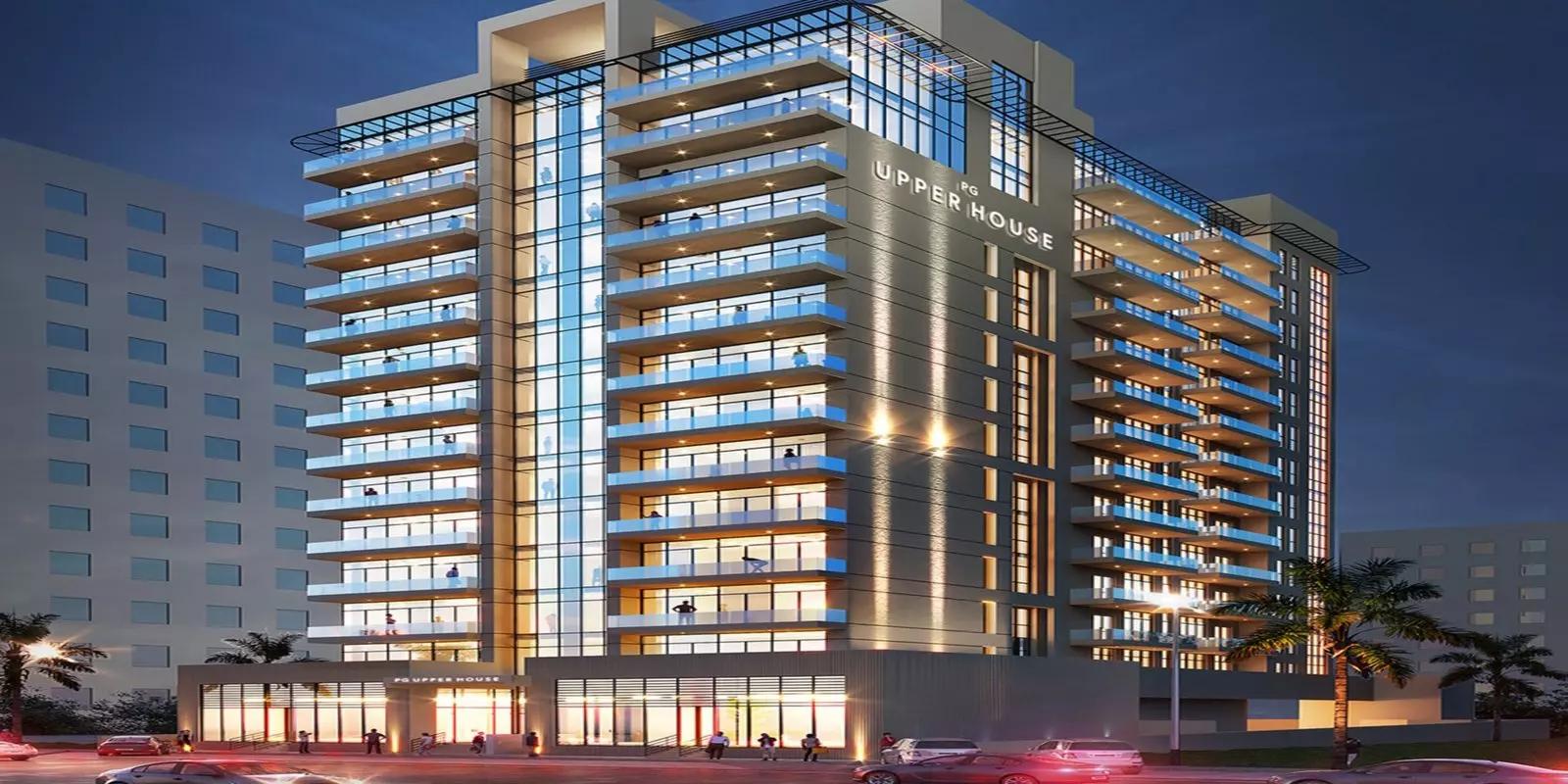 PG Upperhouse building exterior view, Al Furjan, Dubai