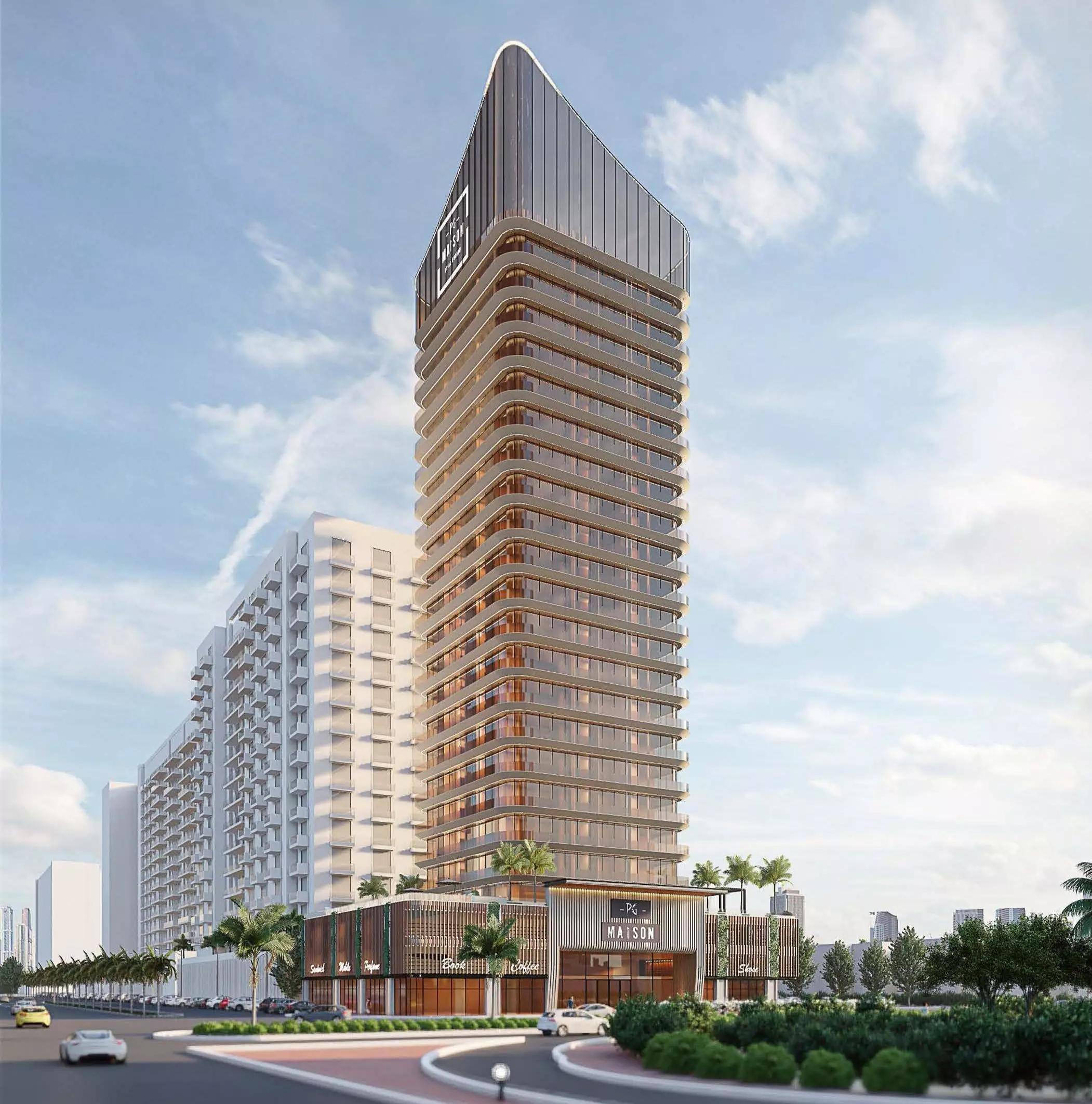 PG Maison facade and entrance view, Al Furjan, Dubai