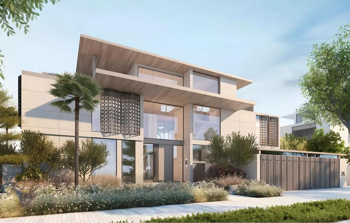 The Palm Crown villa interior living space, Palm Jumeirah, Dubai