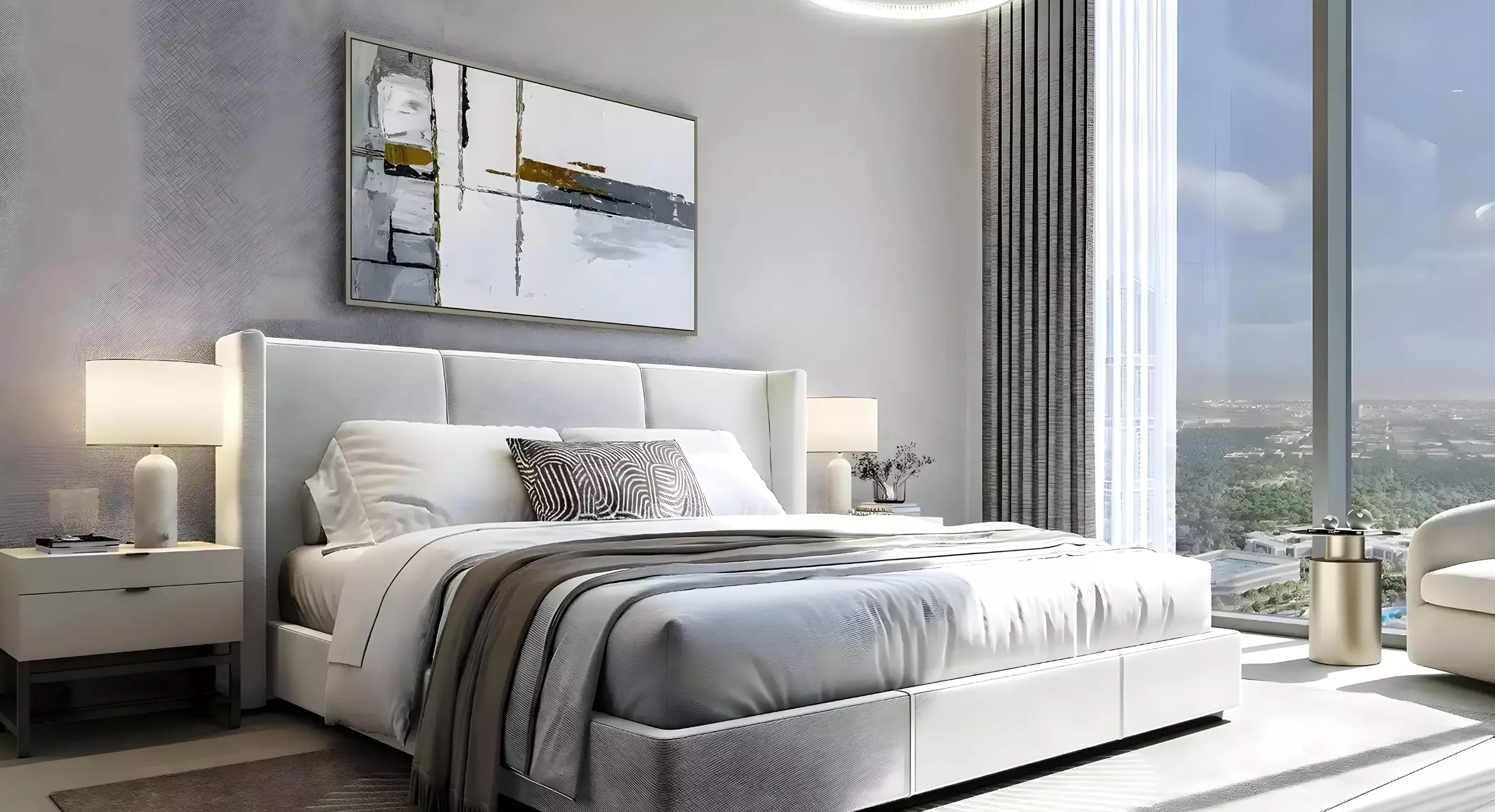 Skyvue Stellar bedroom interior, Sobha Hartland II, Dubai