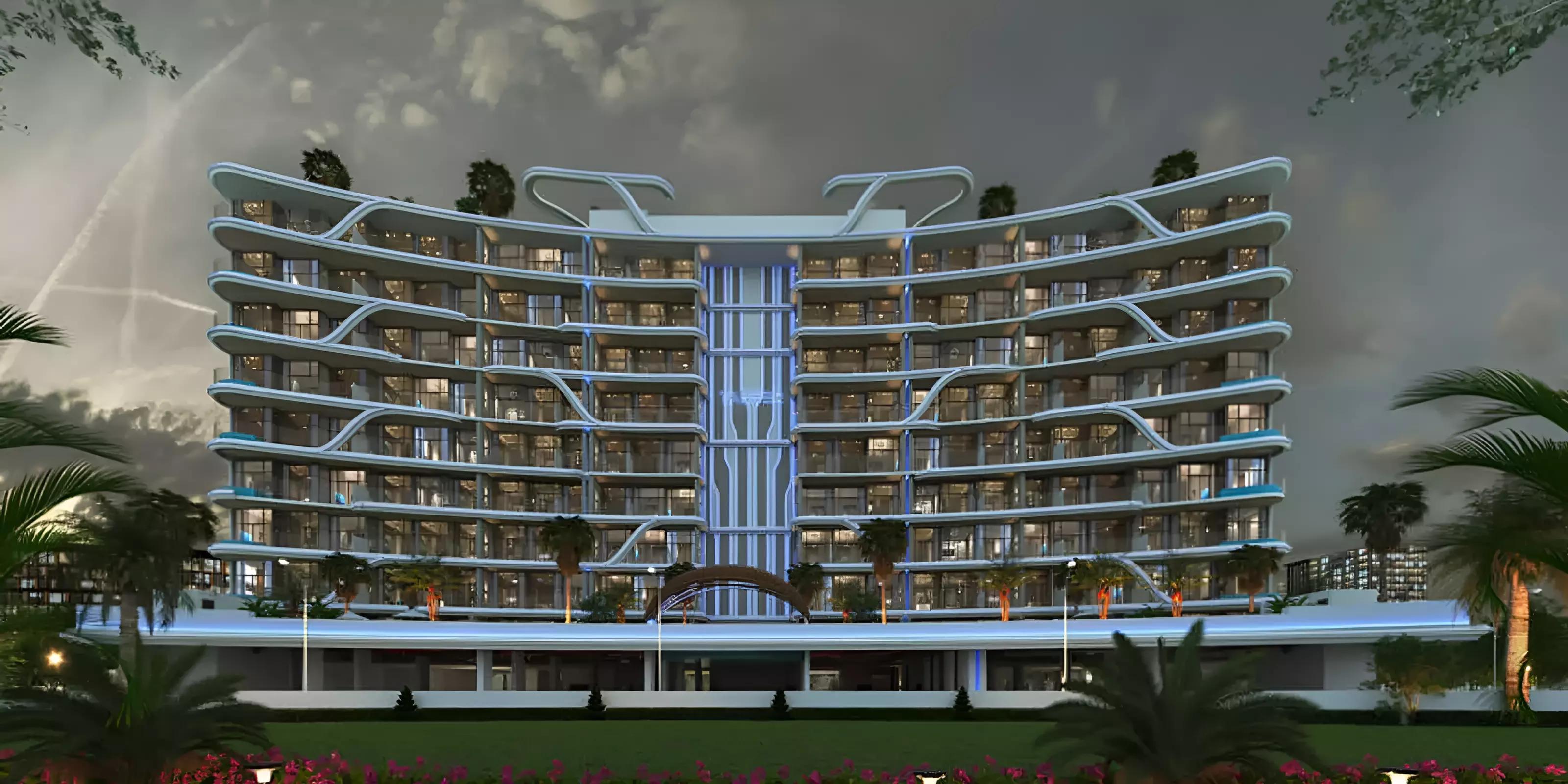 48 Parkside building exterior facade in Arjan, Dubai