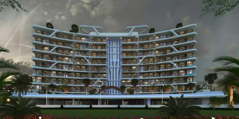 48 Parkside building exterior facade in Arjan, Dubai