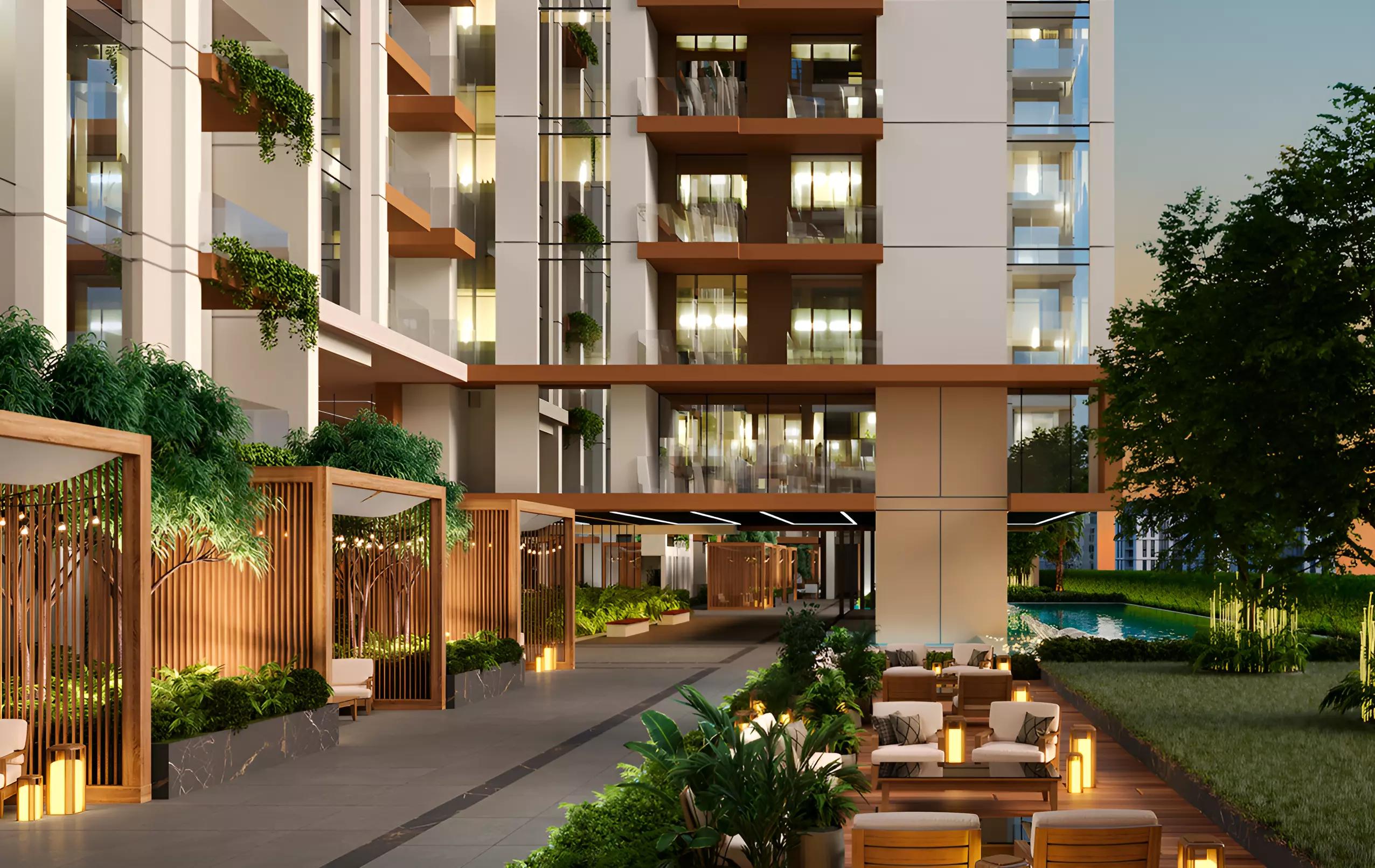 Levanto by Oro24 apartment interior living space, Jumeirah Village Circle, Dubai