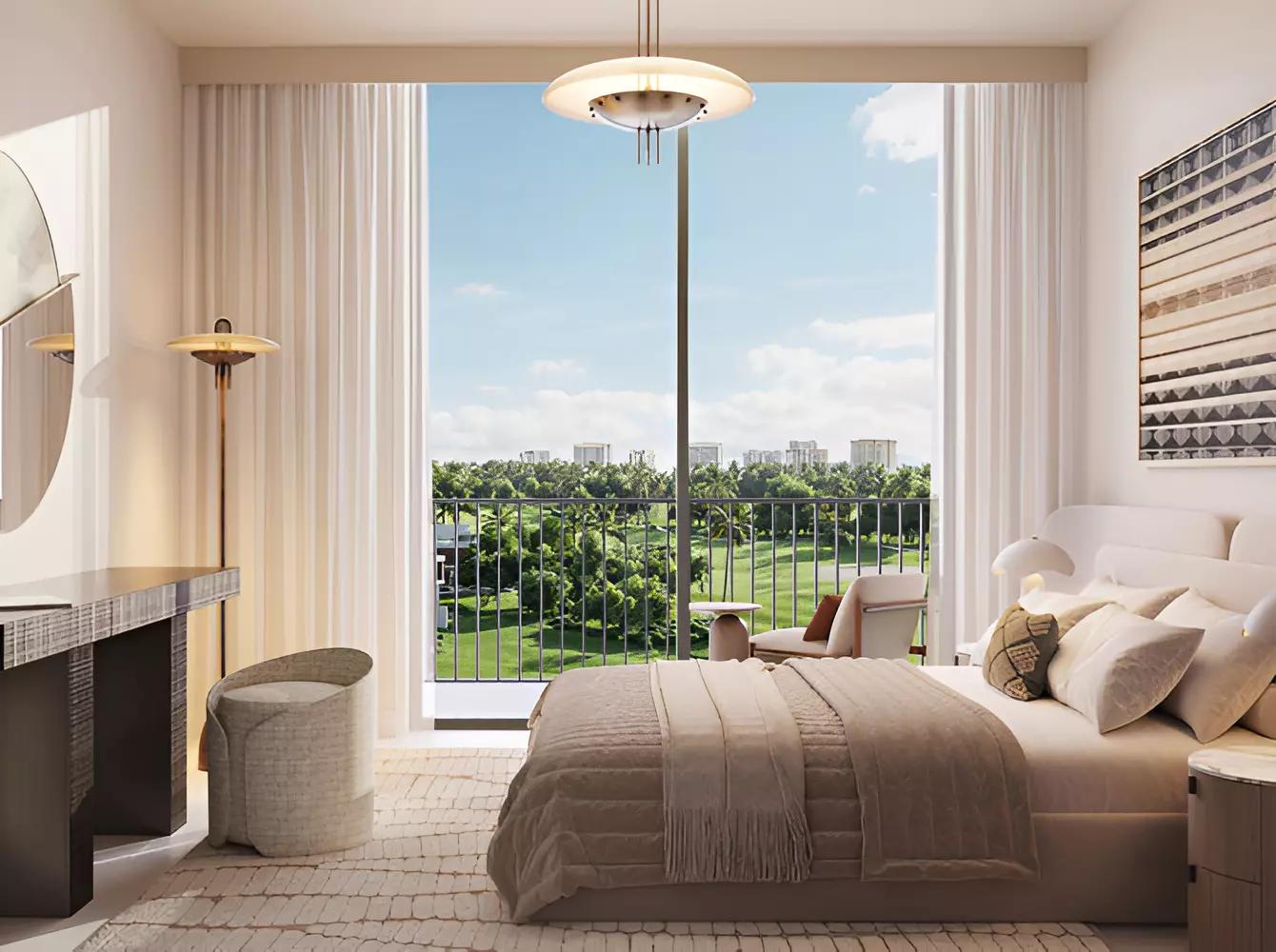 Golf Dale swimming pool and landscaped courtyard, Emaar South