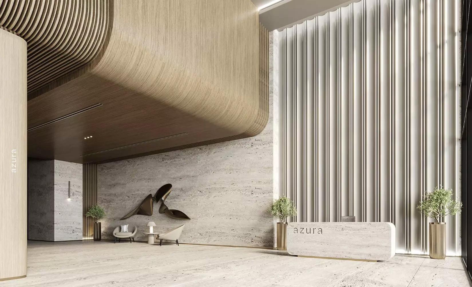 Azura Residences landscaped garden courtyard