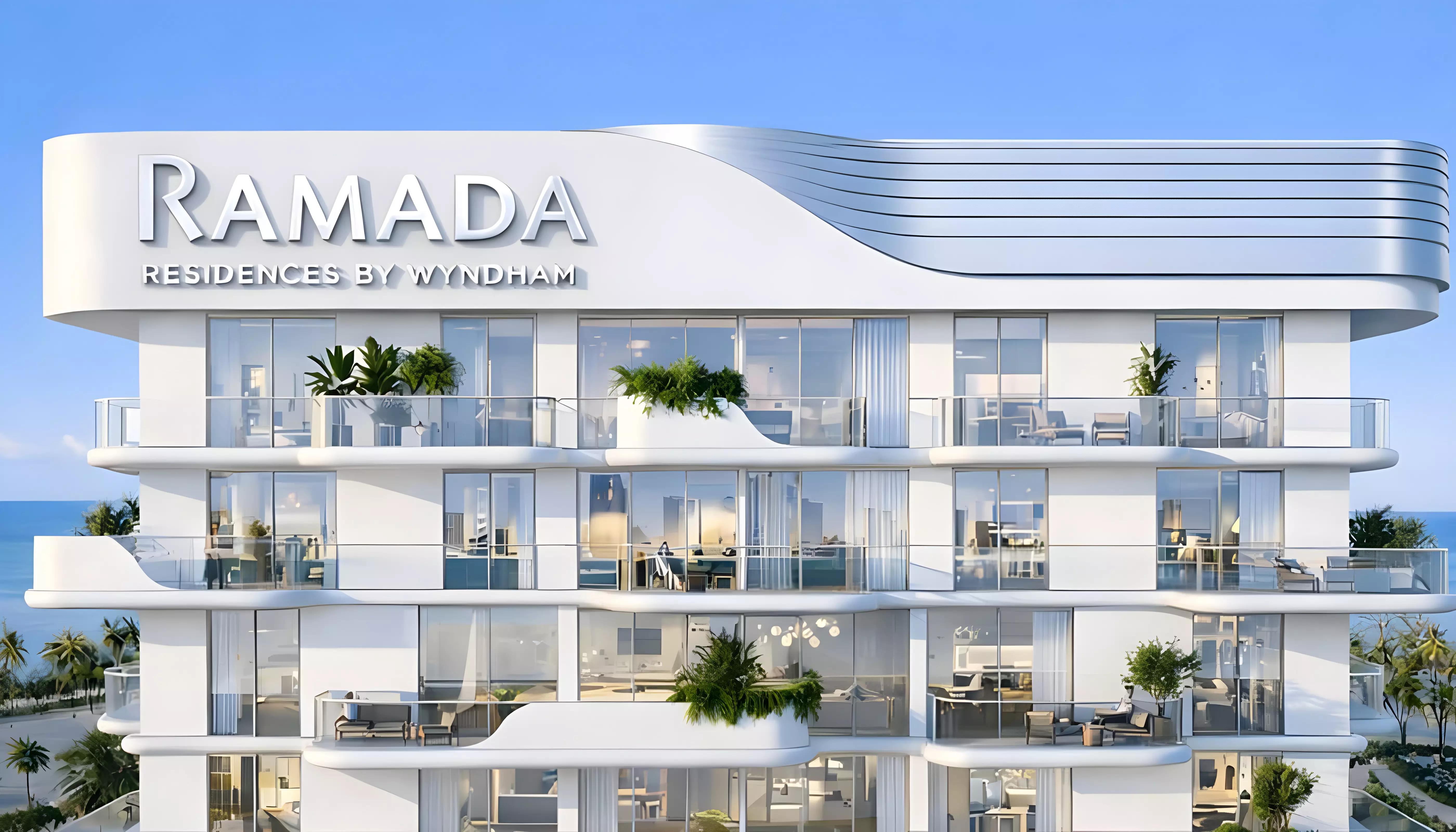 Ramada Residences by Wyndham exterior render, Dubai Islands