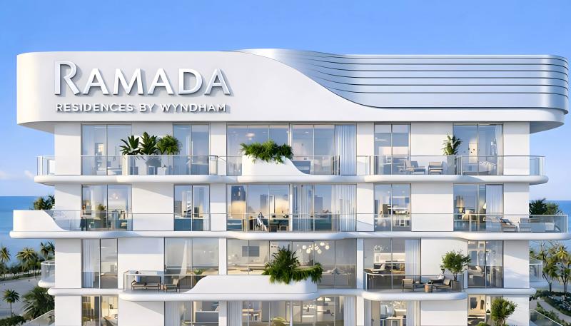 Ramada Residences by Wyndham exterior render, Dubai Islands