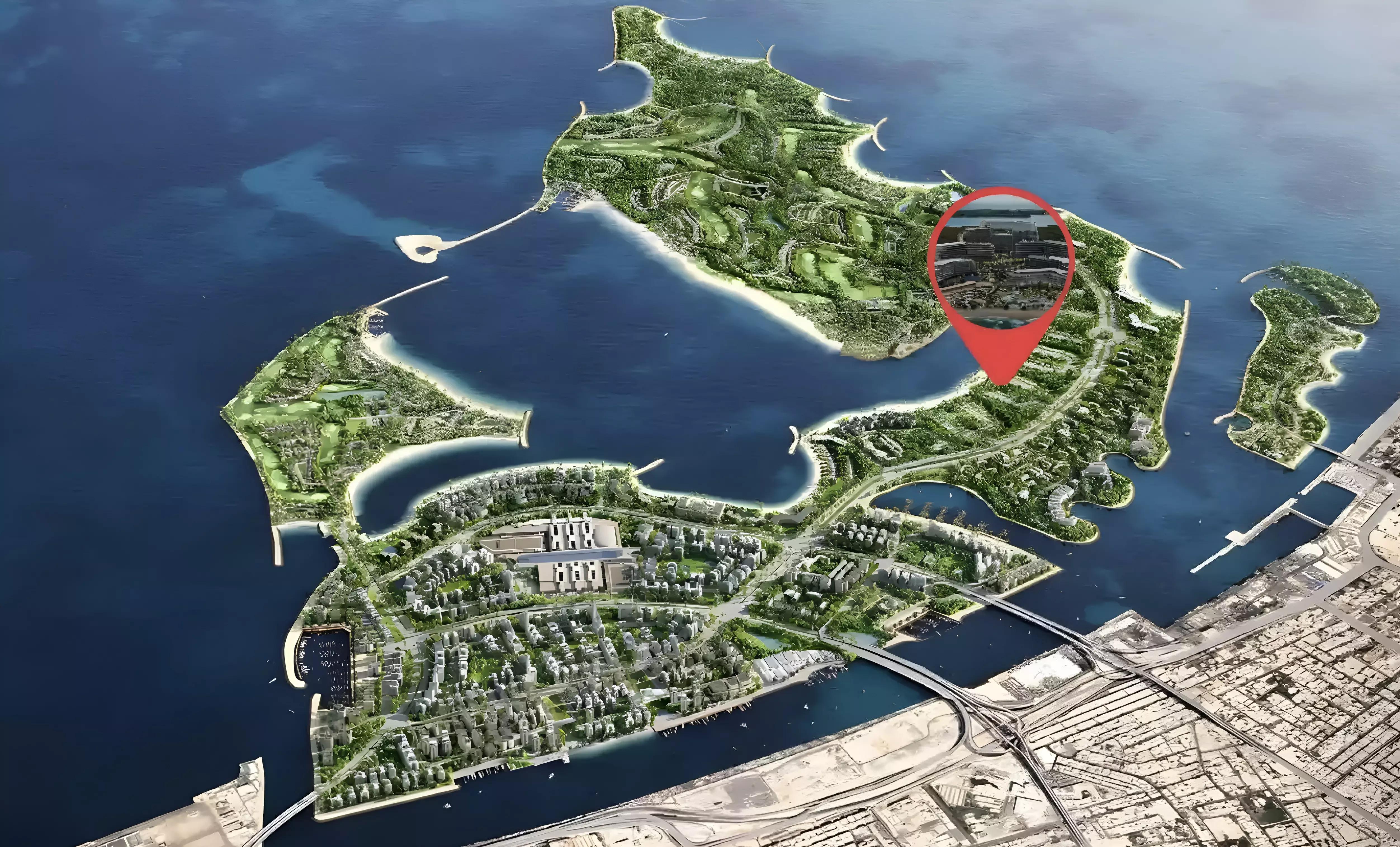 Master plan layout of The Meriva Collection within the Dubai Islands waterfront community