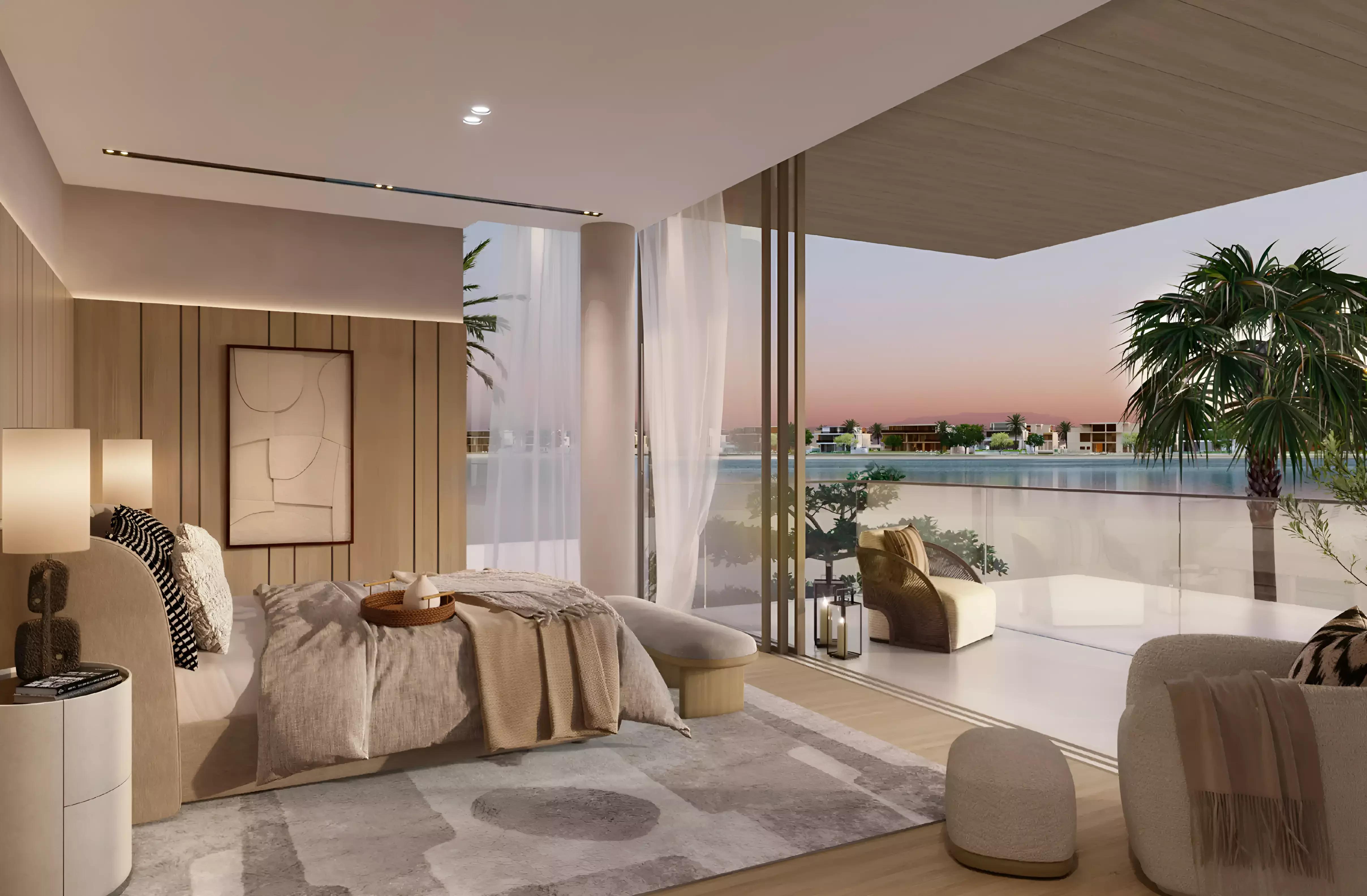 Villa Wave Crest villa architecture and facade, Palm Jebel Ali
