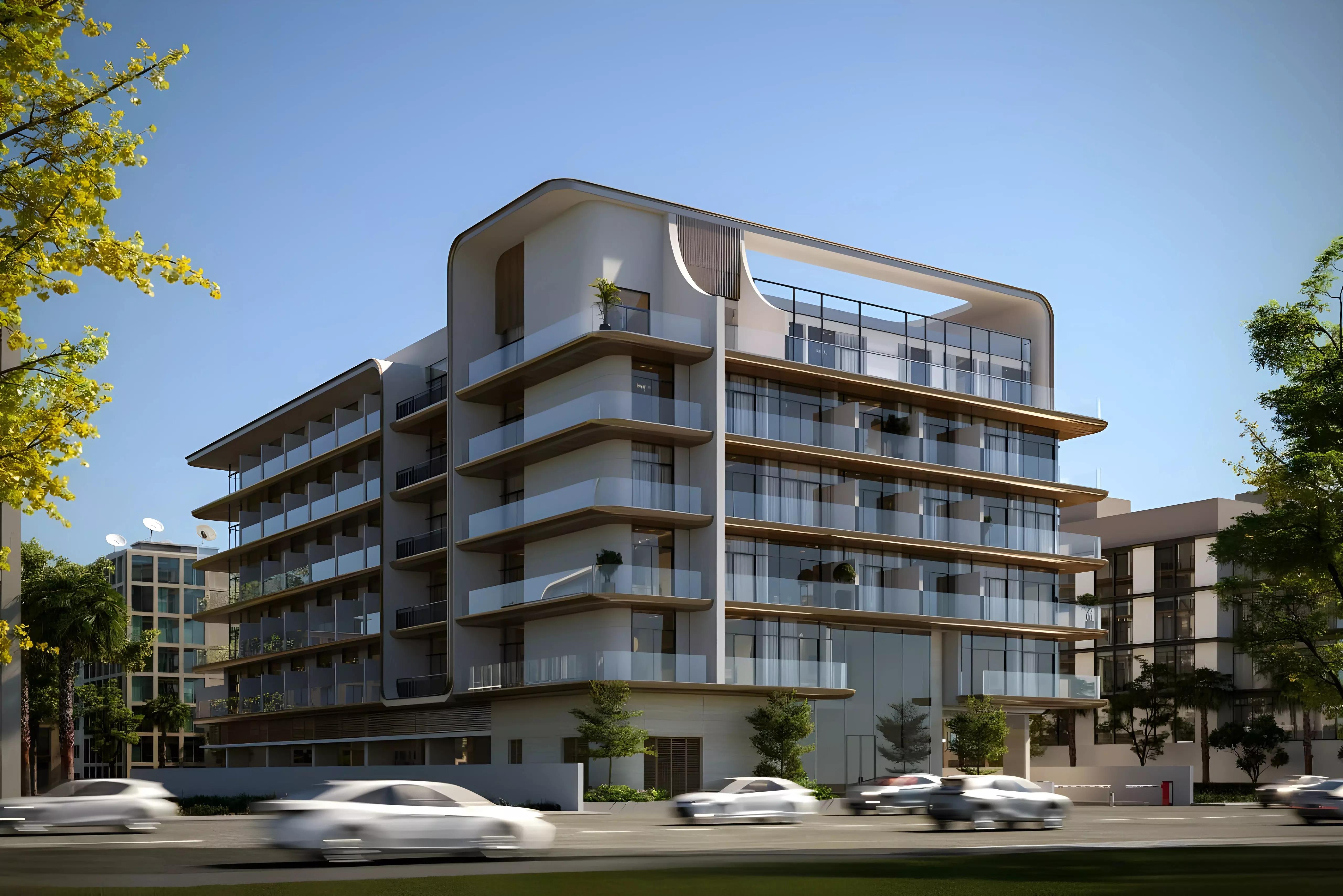 Aizel Tower interior apartment view, Al Warsan, Dubai