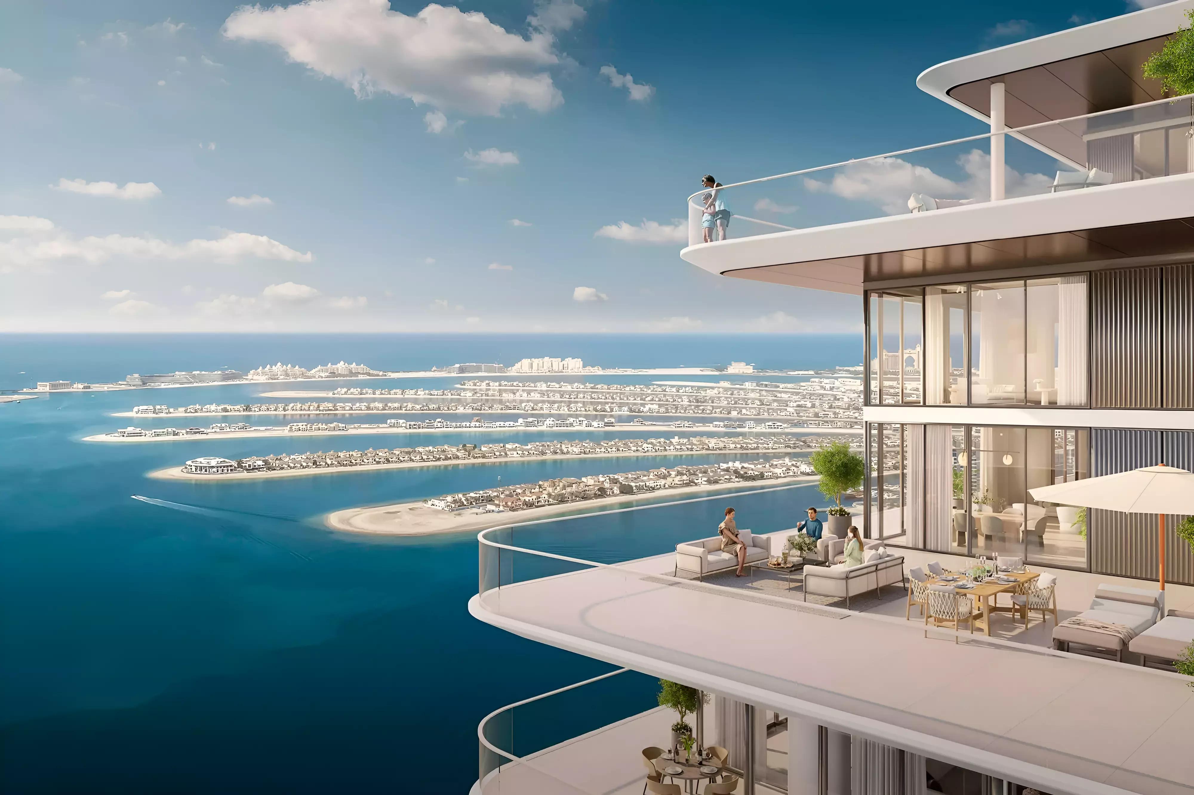 Community park and landscaping at Address Residences The Bay, Dubai Harbour