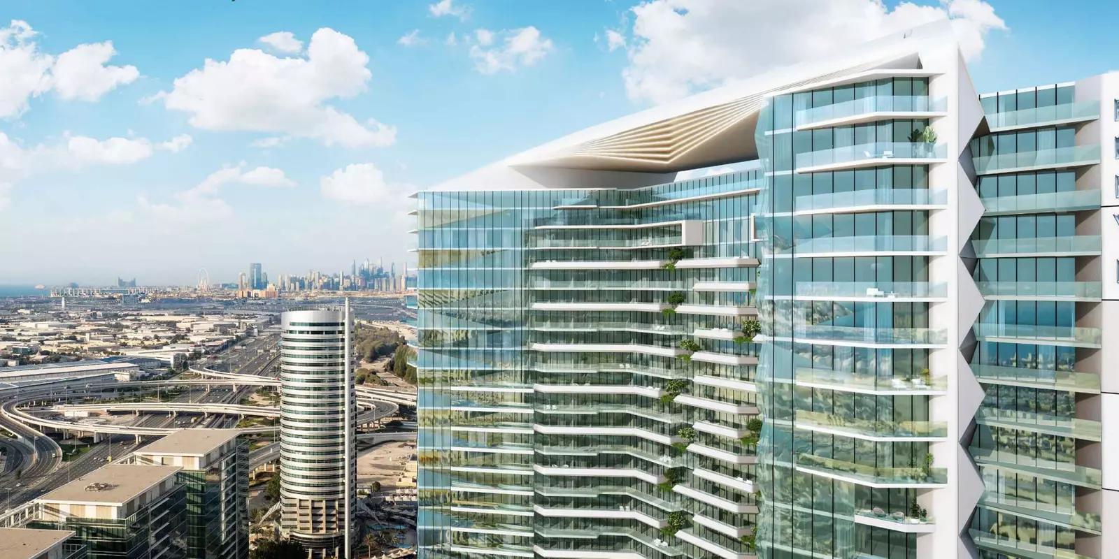 Eleve by Deyaar exterior building render in Jebel Ali, Dubai