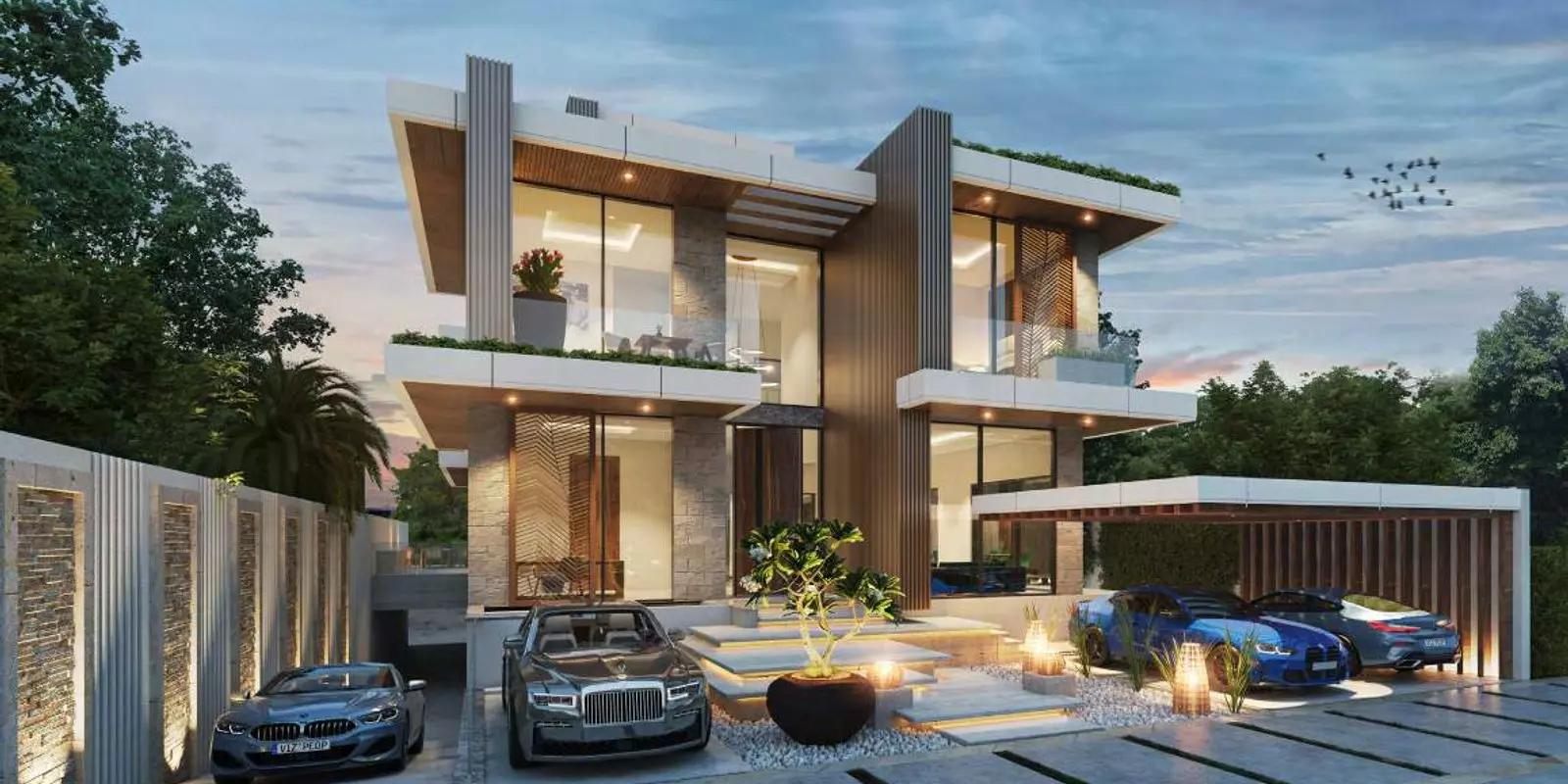 Cavalli Estates villa living area interior, Damac Hills, Dubai