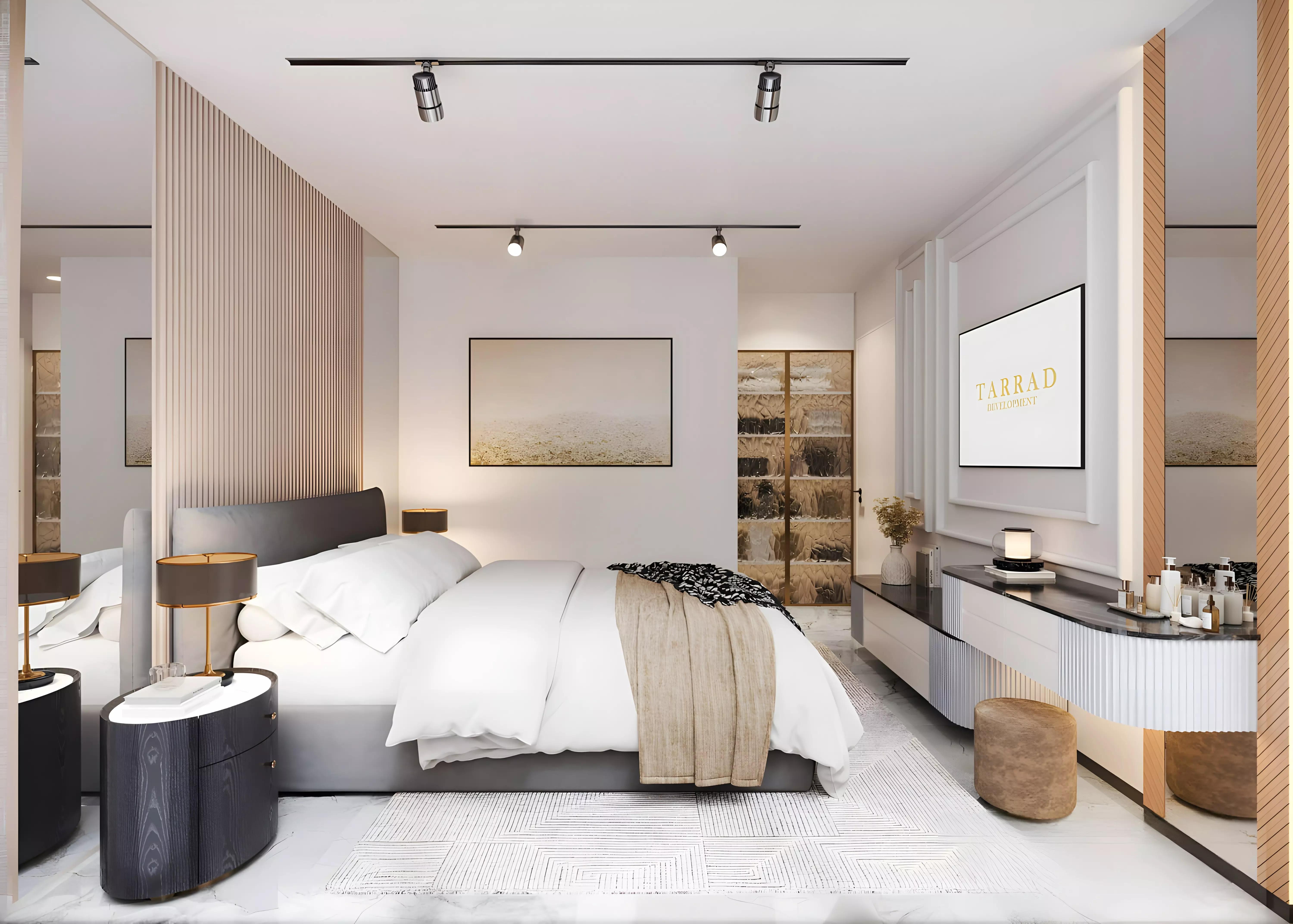 Celesto Tower building elevation view, Dubai Land Residence Complex, Dubai