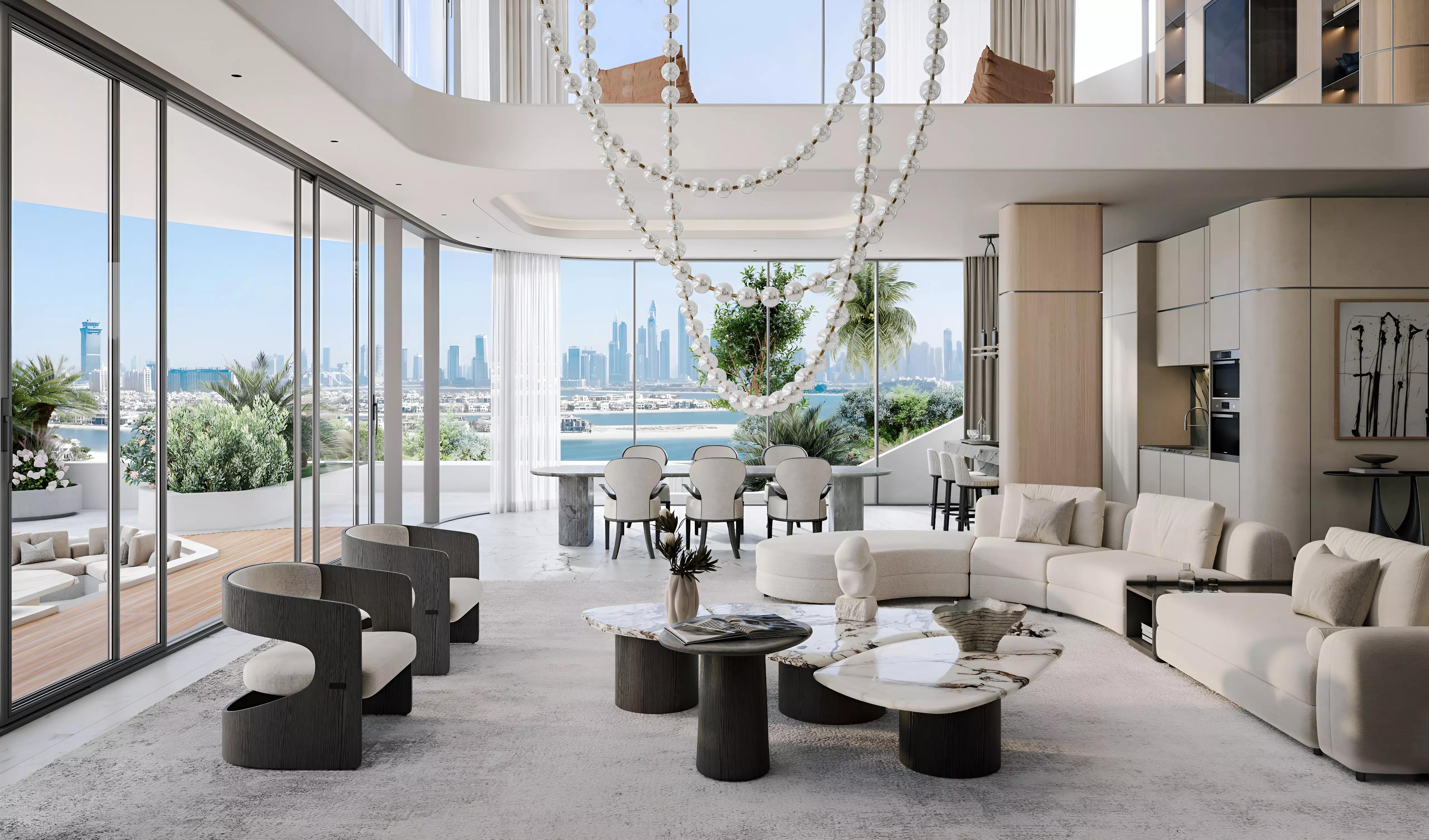 Exterior view of Bella by Passo villas on Palm Jumeirah, Dubai