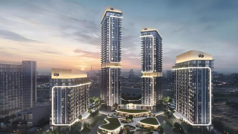Mirdad tower exterior view, Motor City, Dubai