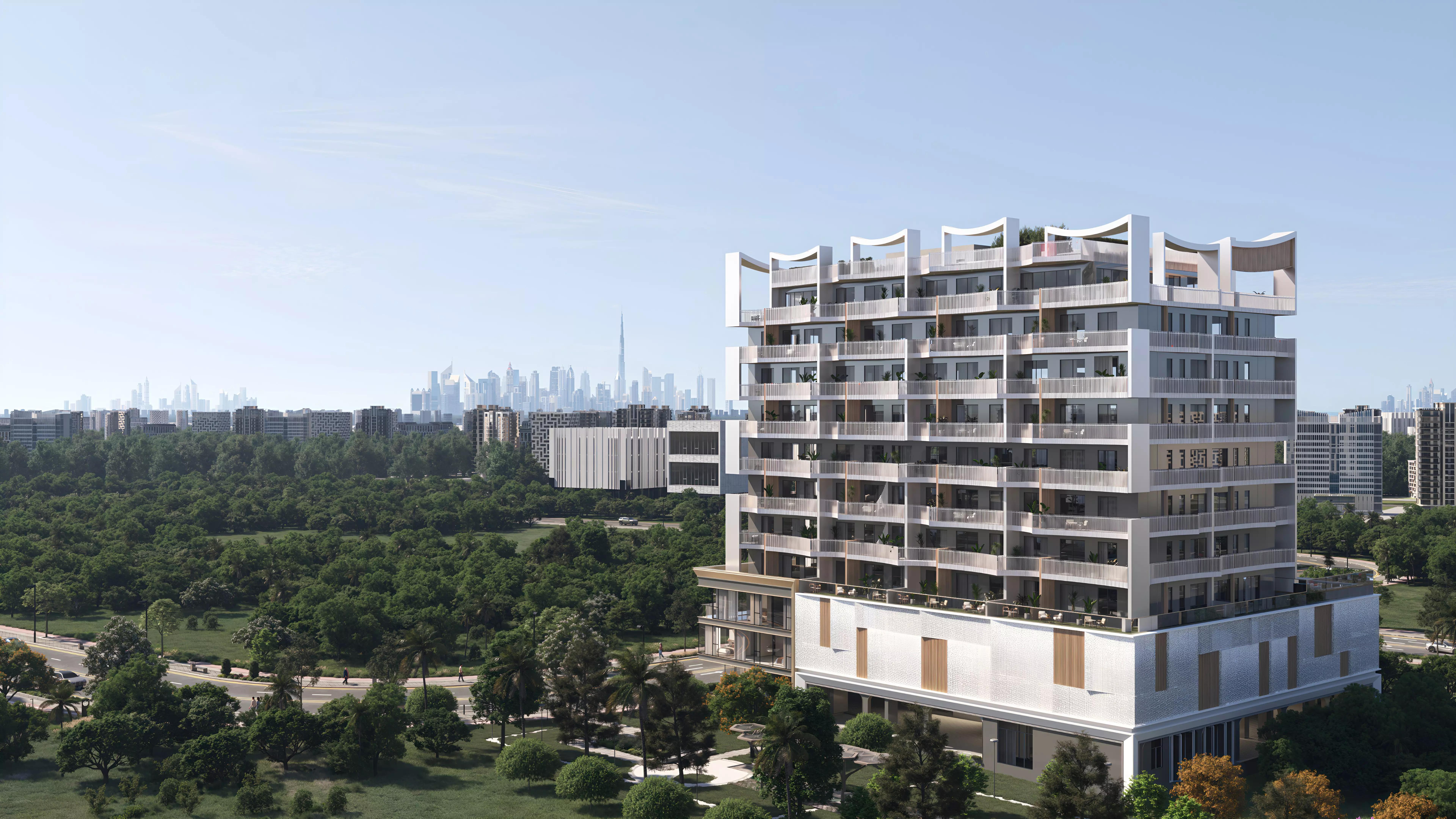 Nautis Residences exterior facade view, Dubai Islands, Dubai