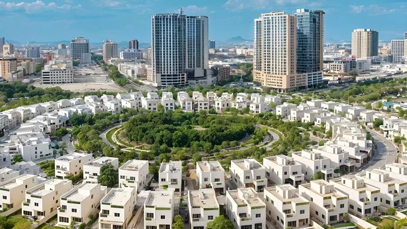 Aspin Grove residential tower exterior in Jumeirah Village Circle, Dubai