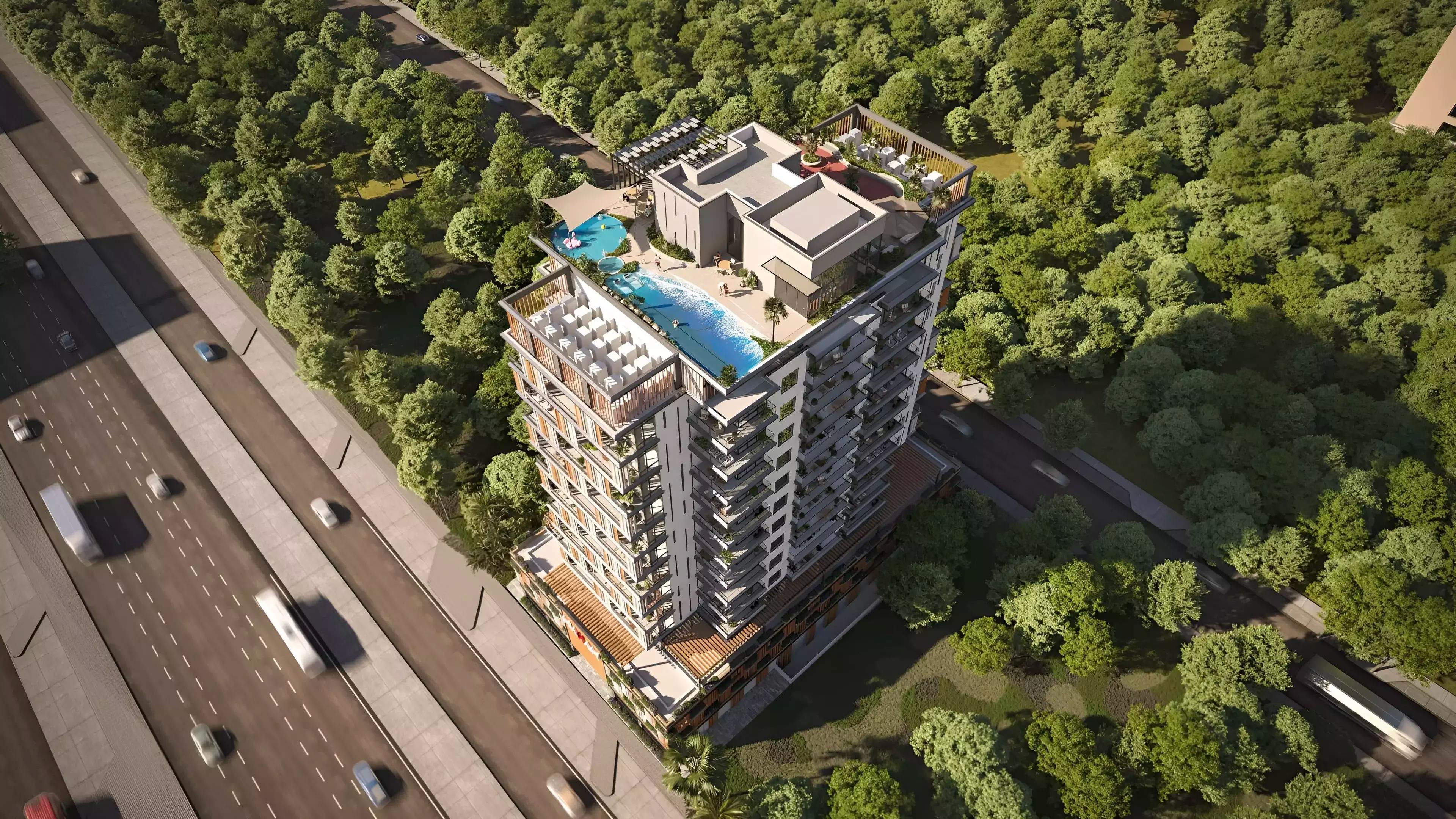 Manam Pearl exterior facade view, Al Furjan, Dubai