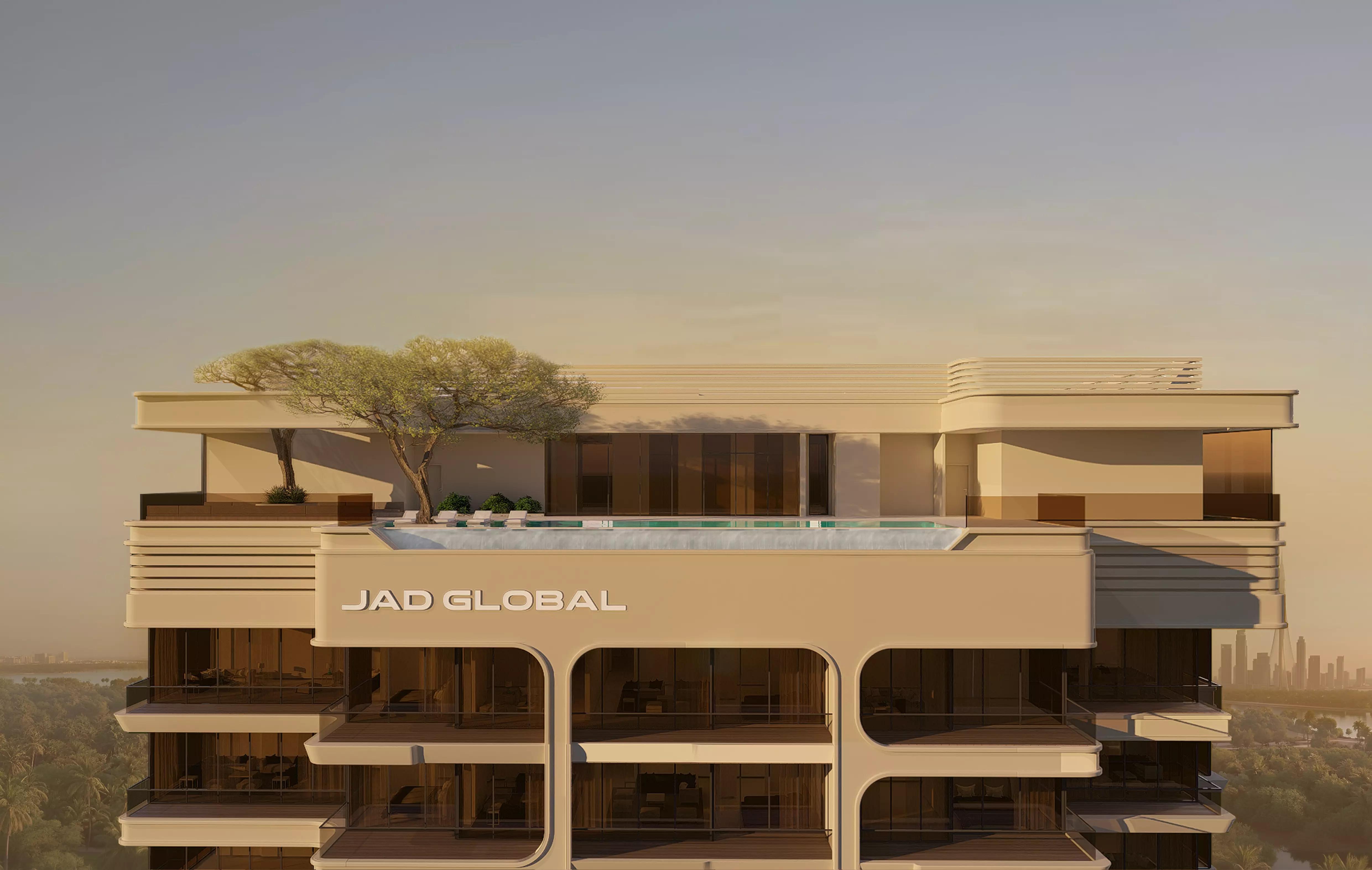 J188 building amenity deck, Al Jaddaf, Dubai