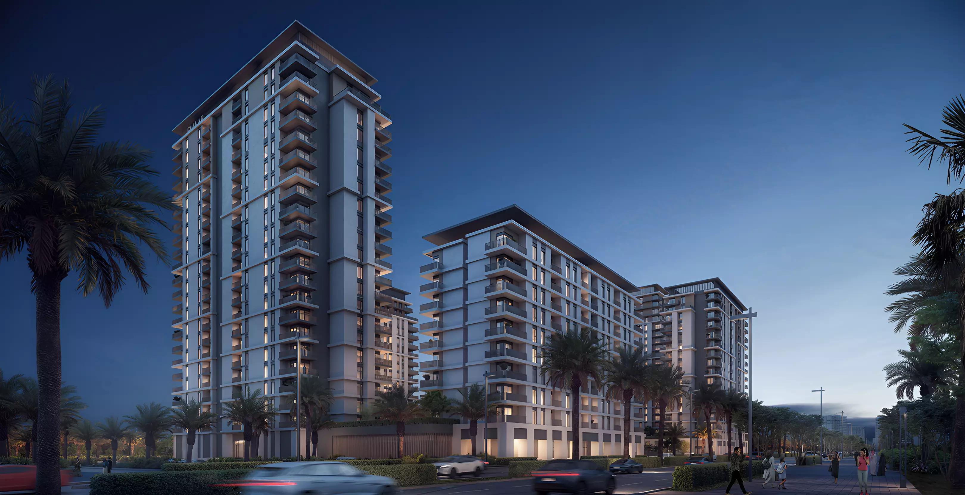 Park Lane Residences exterior facade, Dubai Hills Estate, Dubai