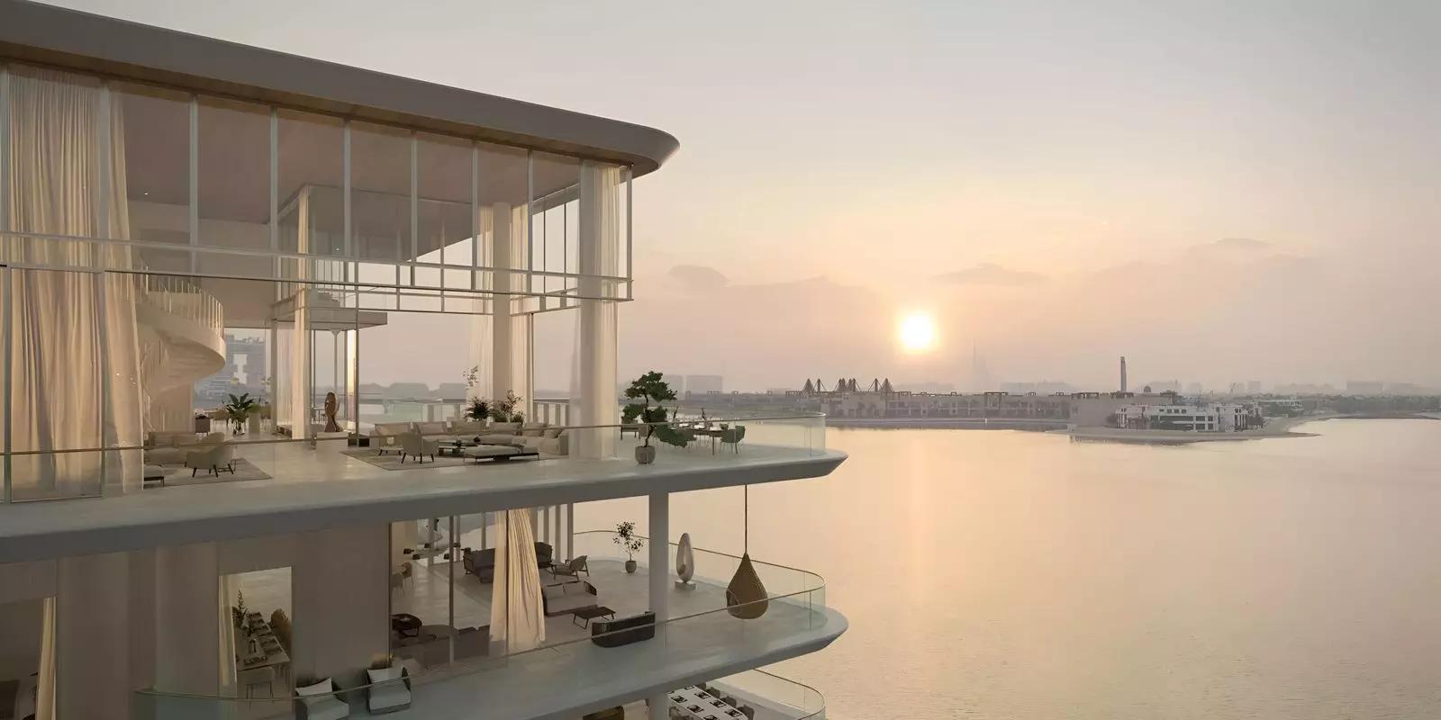 Serenia Living apartment interior with sea view, Palm Jumeirah, Dubai