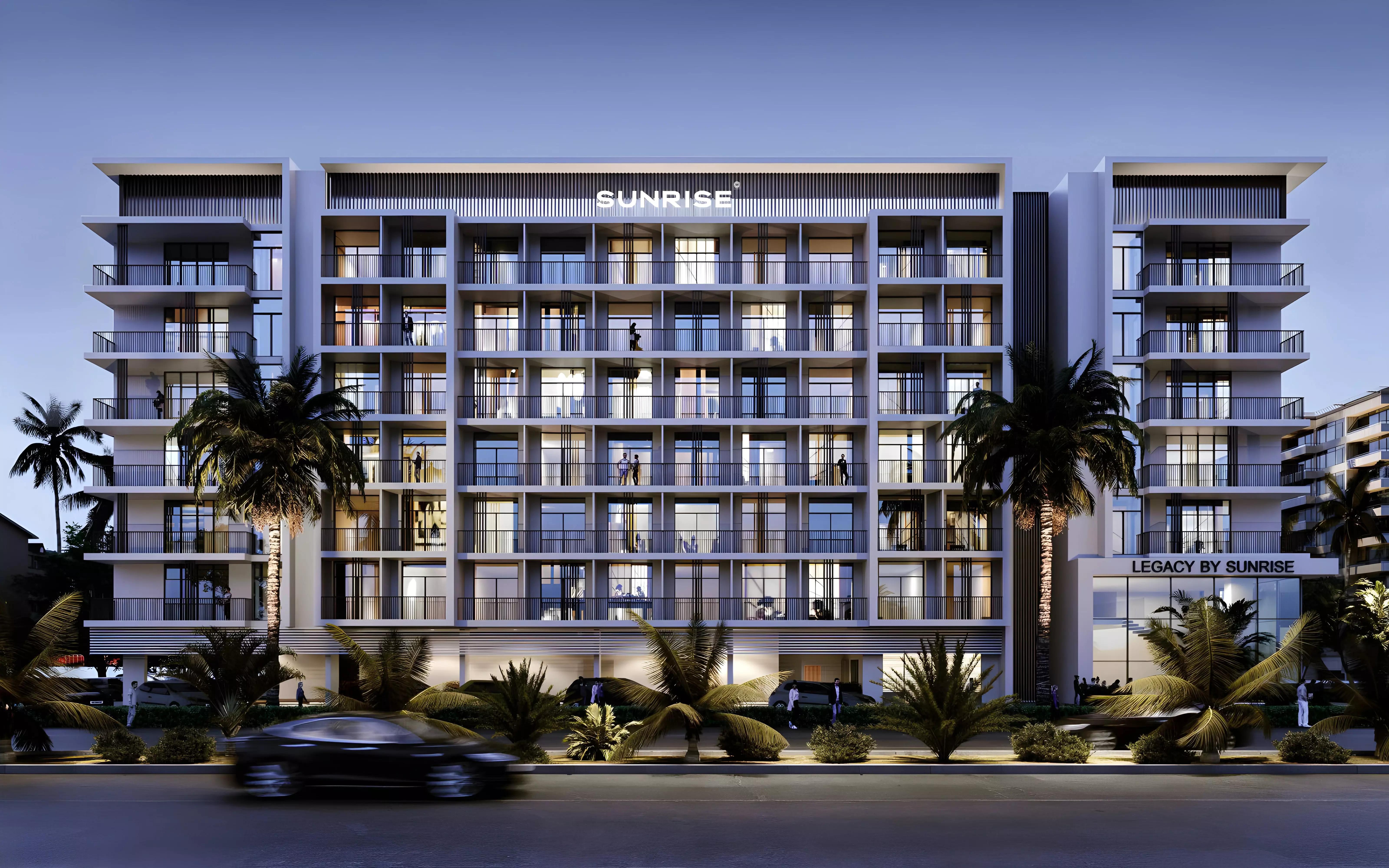 Legacy by Sunrise building elevation, Arjan, Dubai