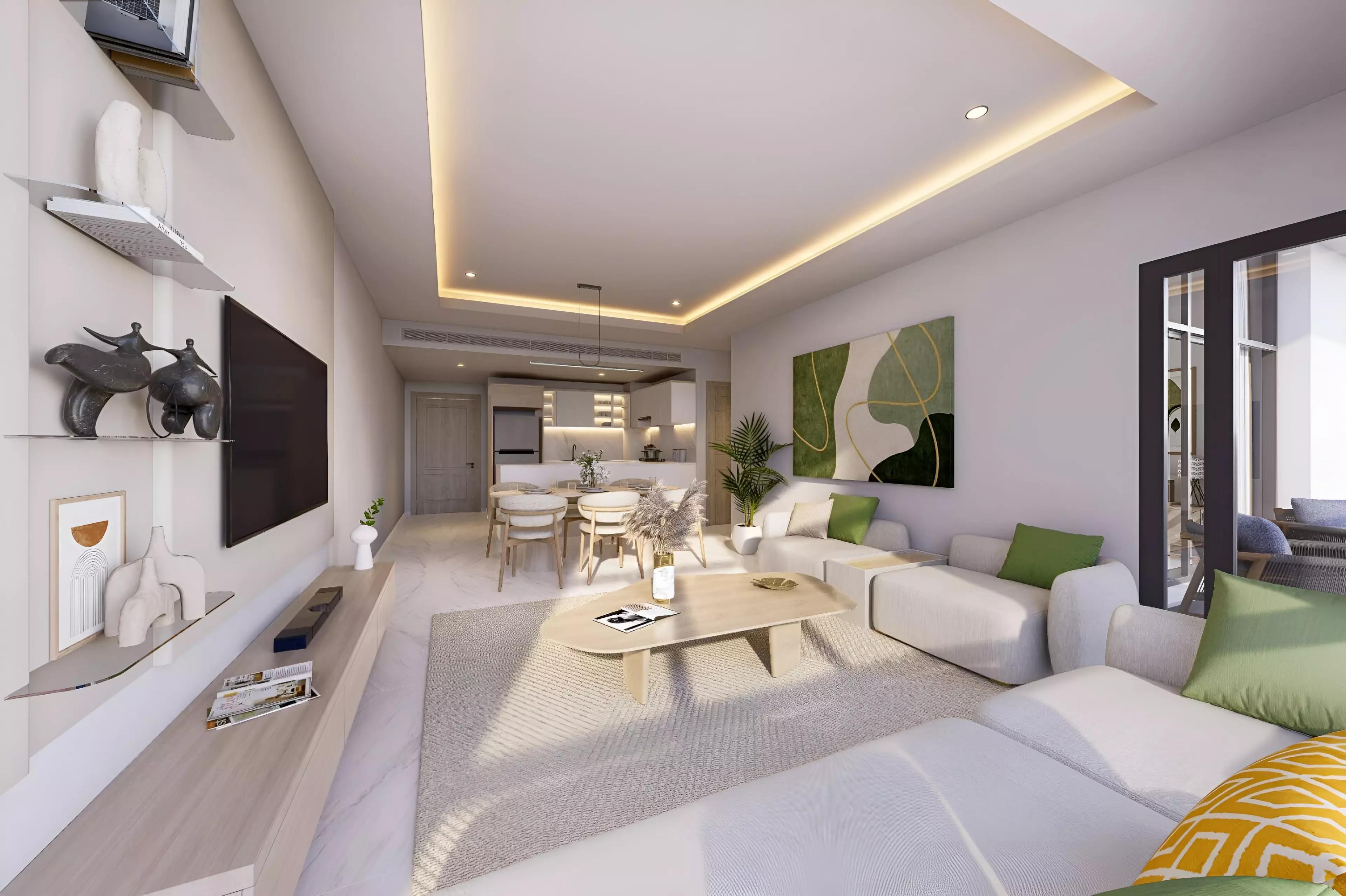 Indoor swimming pool and lounge area at Purvanchal Triana Residences