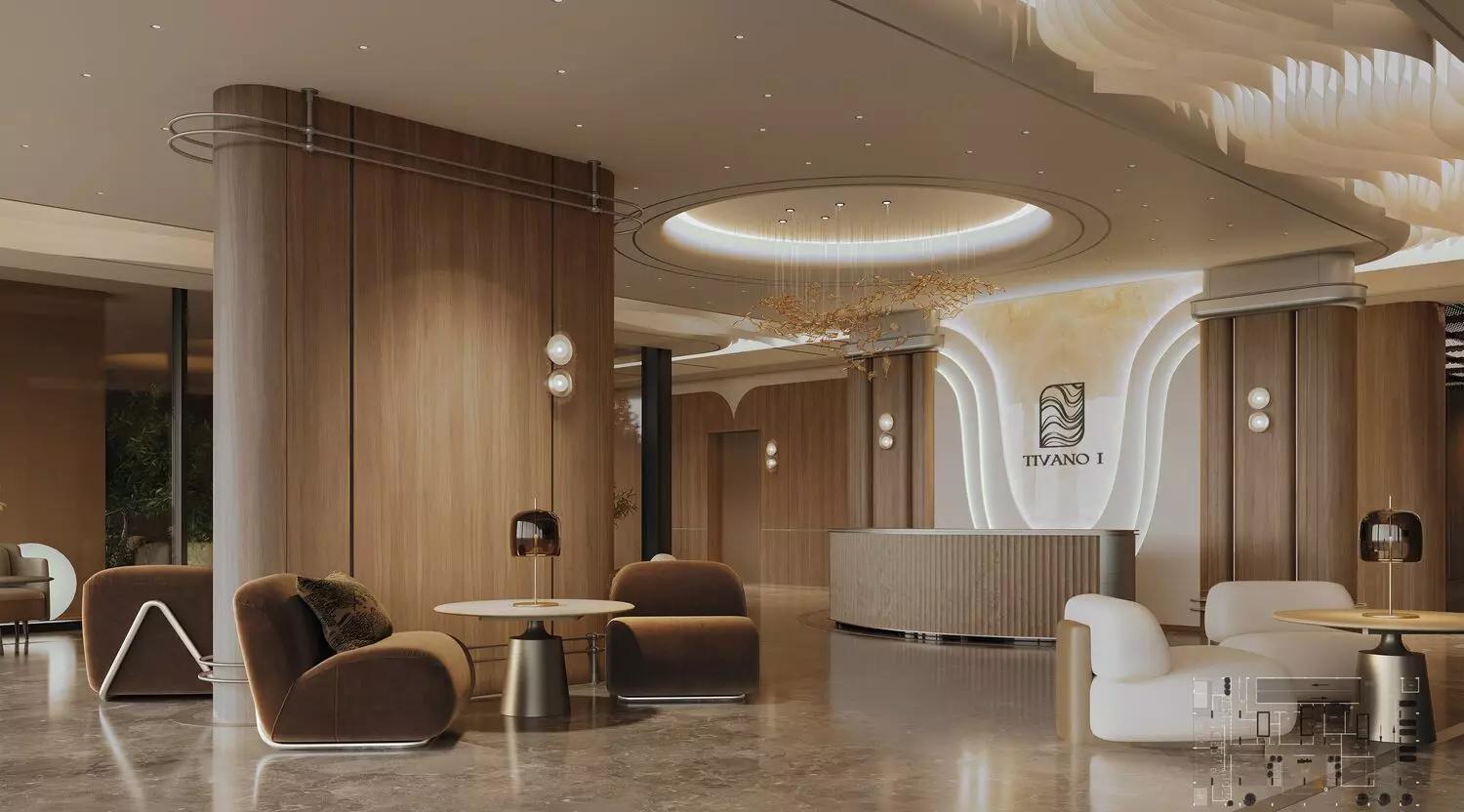 Tivanno Residence shared pool and amenity deck, Dubai Islands