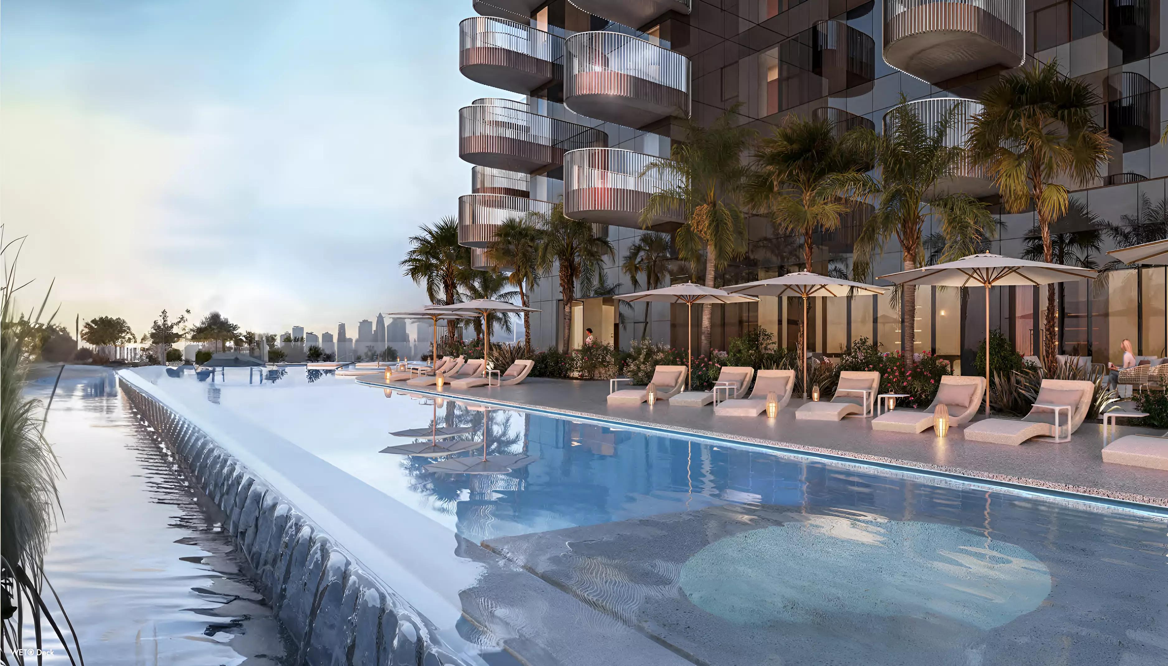 W Residences at JLT apartment interior living space, Jumeirah Lake Towers, Dubai