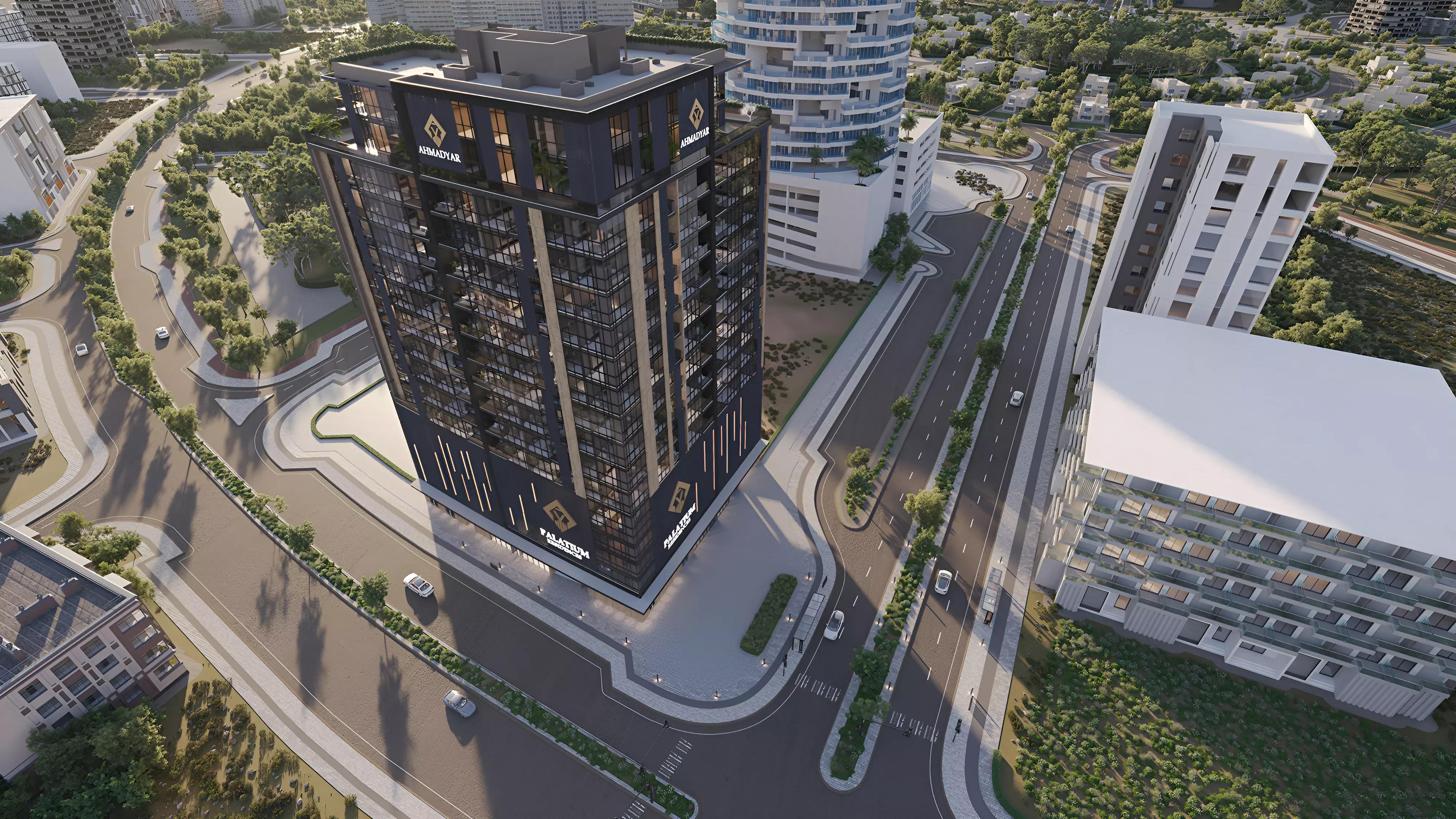 Gymnasium interior at Palatium Residences, Dubai