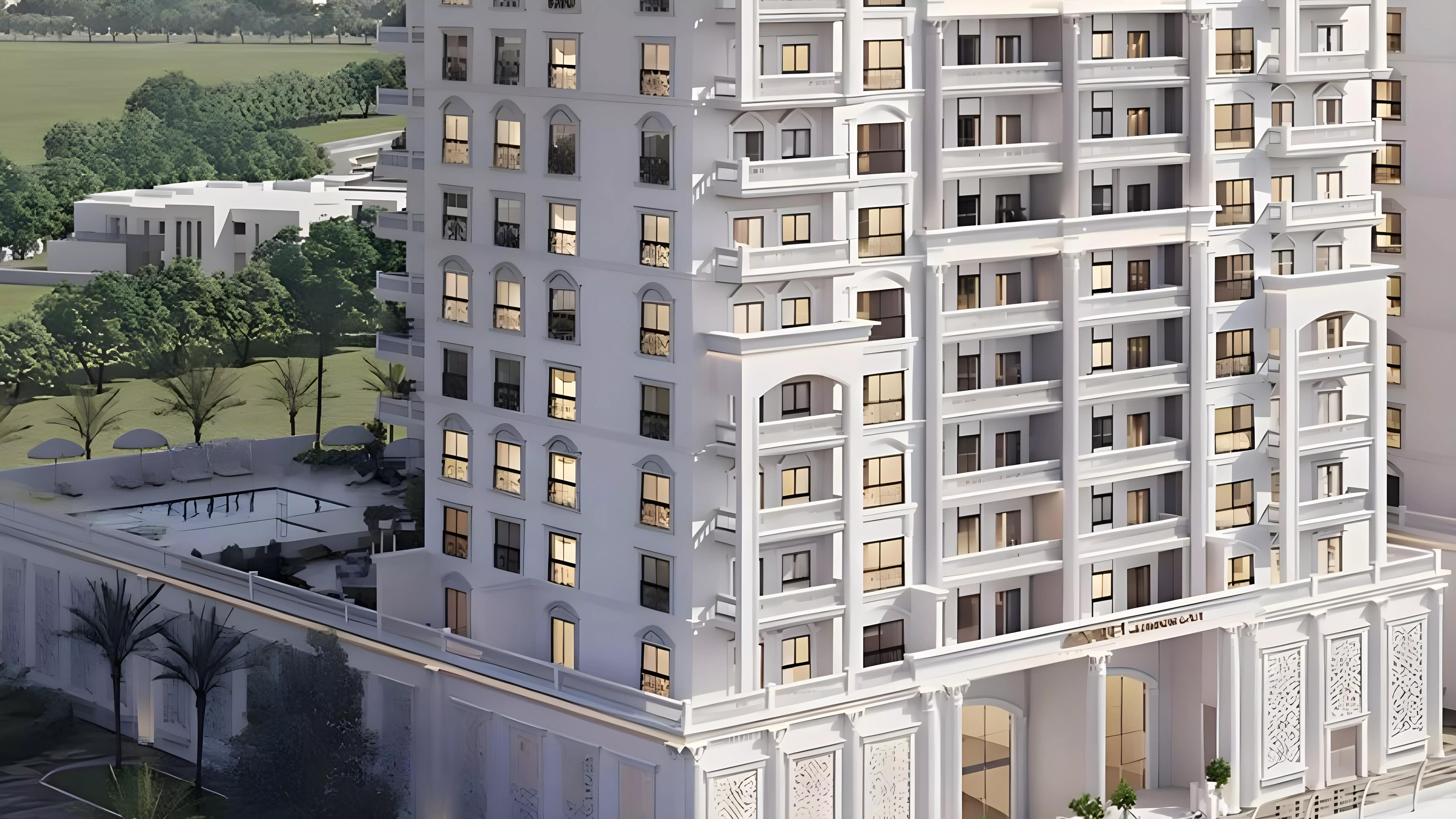 Nadine 1 by London Gate apartment building exterior, Al Furjan, Dubai