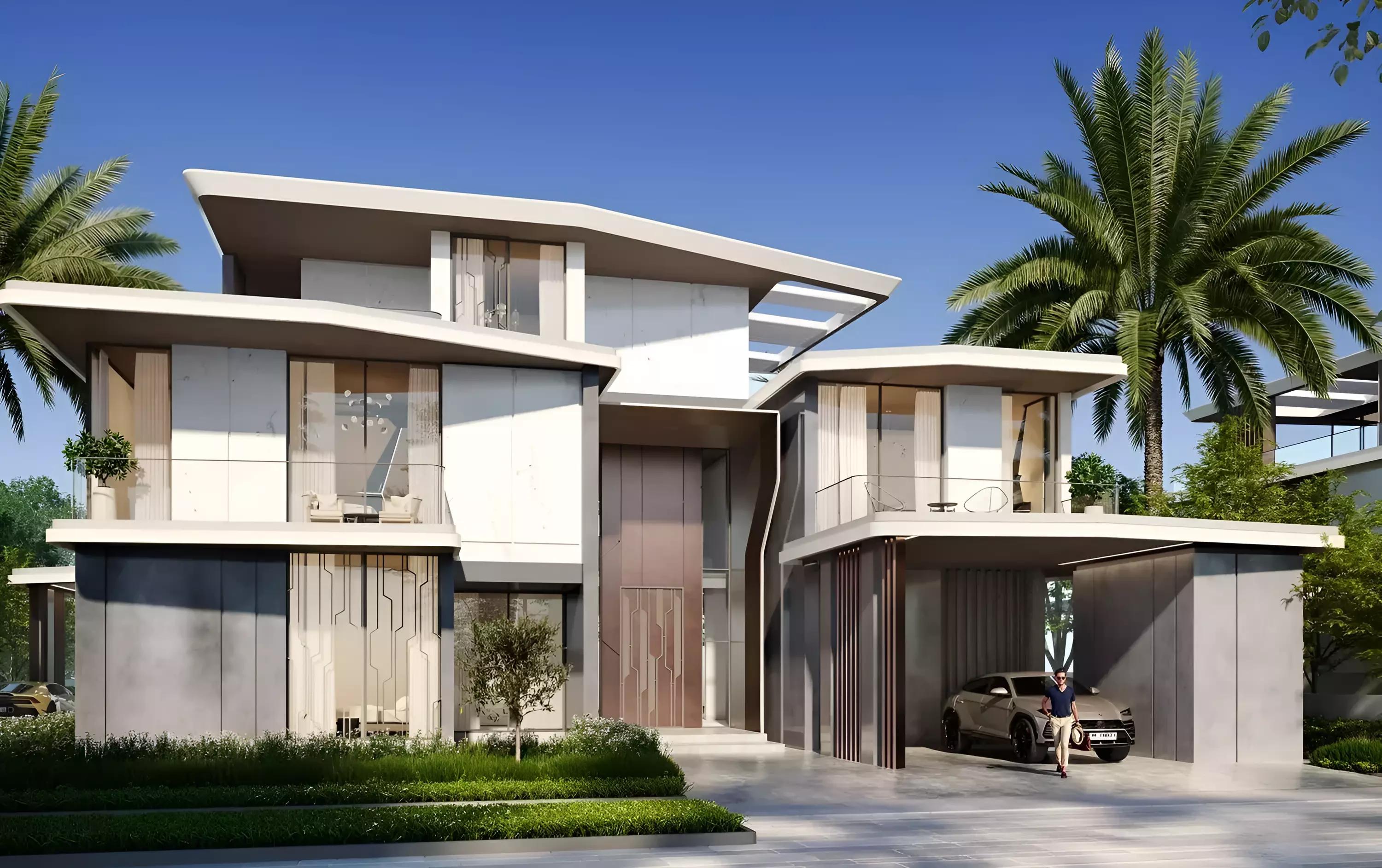 Lamborghini Mansions villa exterior at Majestic Vistas, Dubai Hills Estate