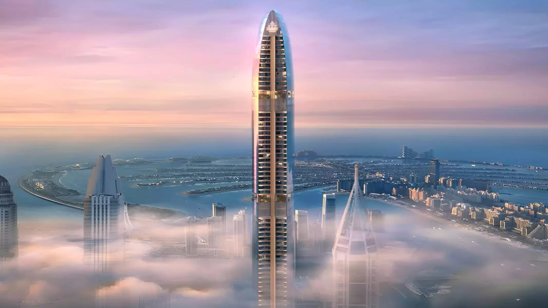 Six Senses Residences Dubai Marina exterior tower view