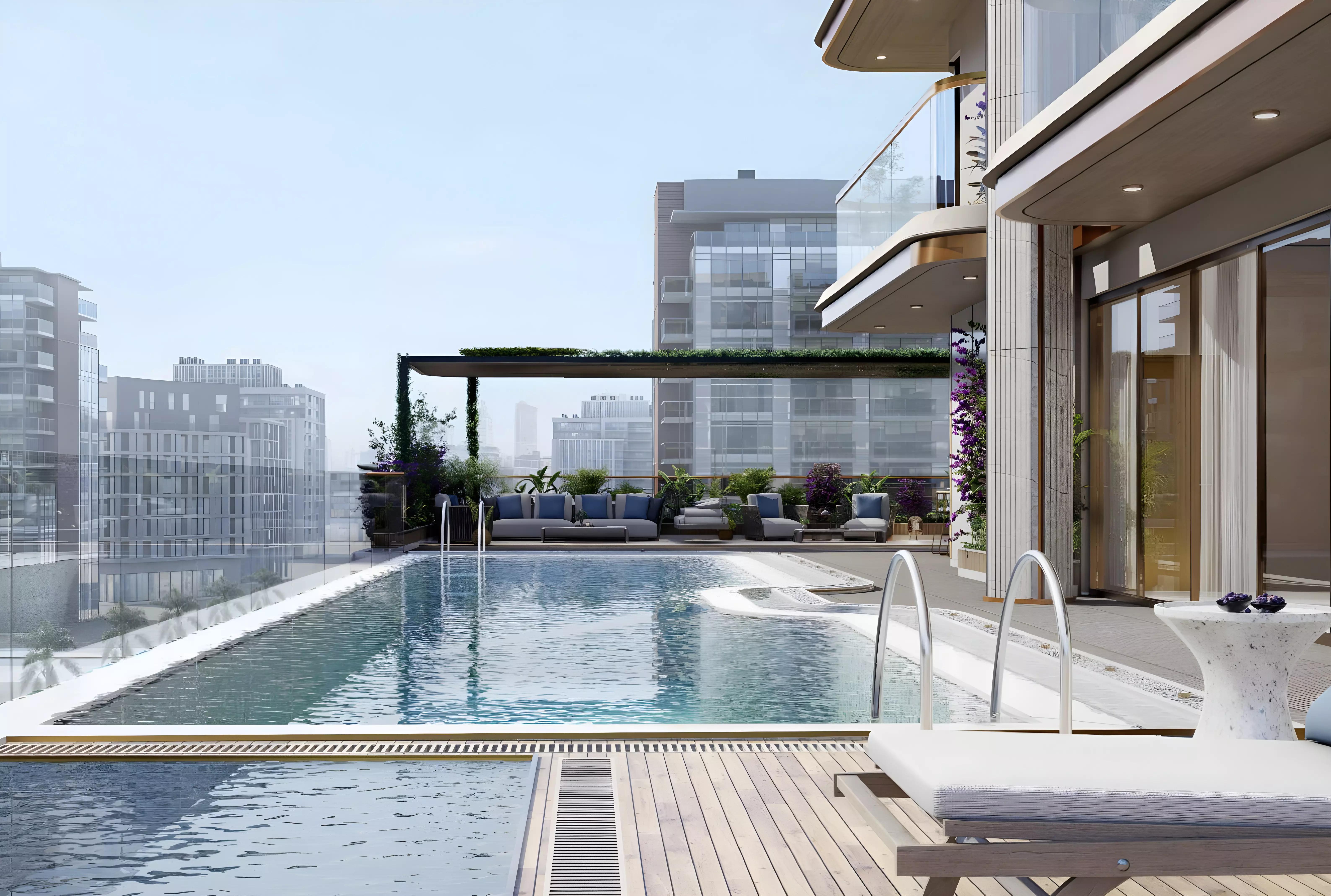 Liora Residences waterfront view towards Dubai Islands coastline