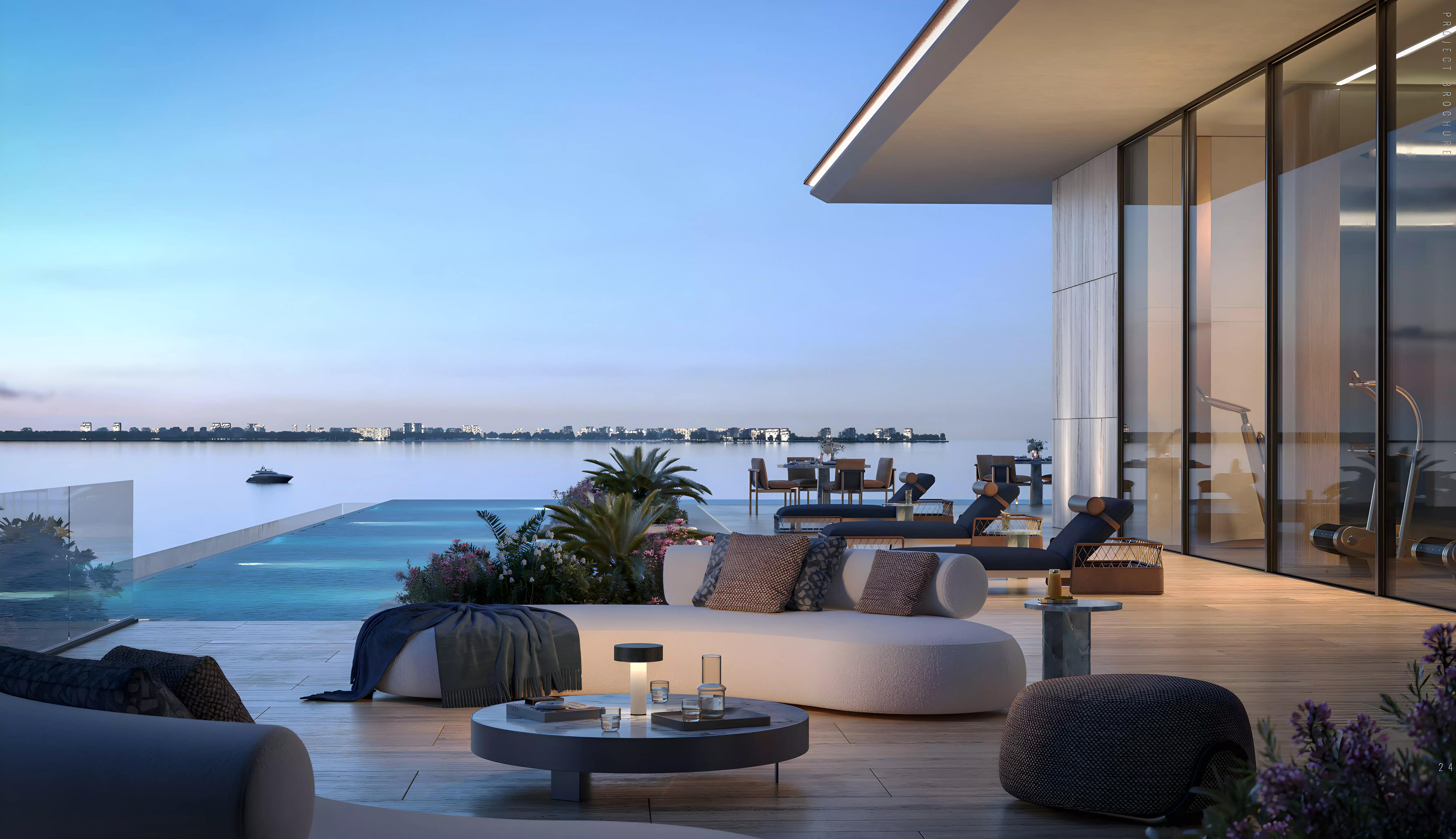 Selina at Dubai Islands amenity deck and landscaped area, Dubai Islands