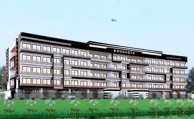 Astra Residences exterior facade, The Pulse, Dubai South