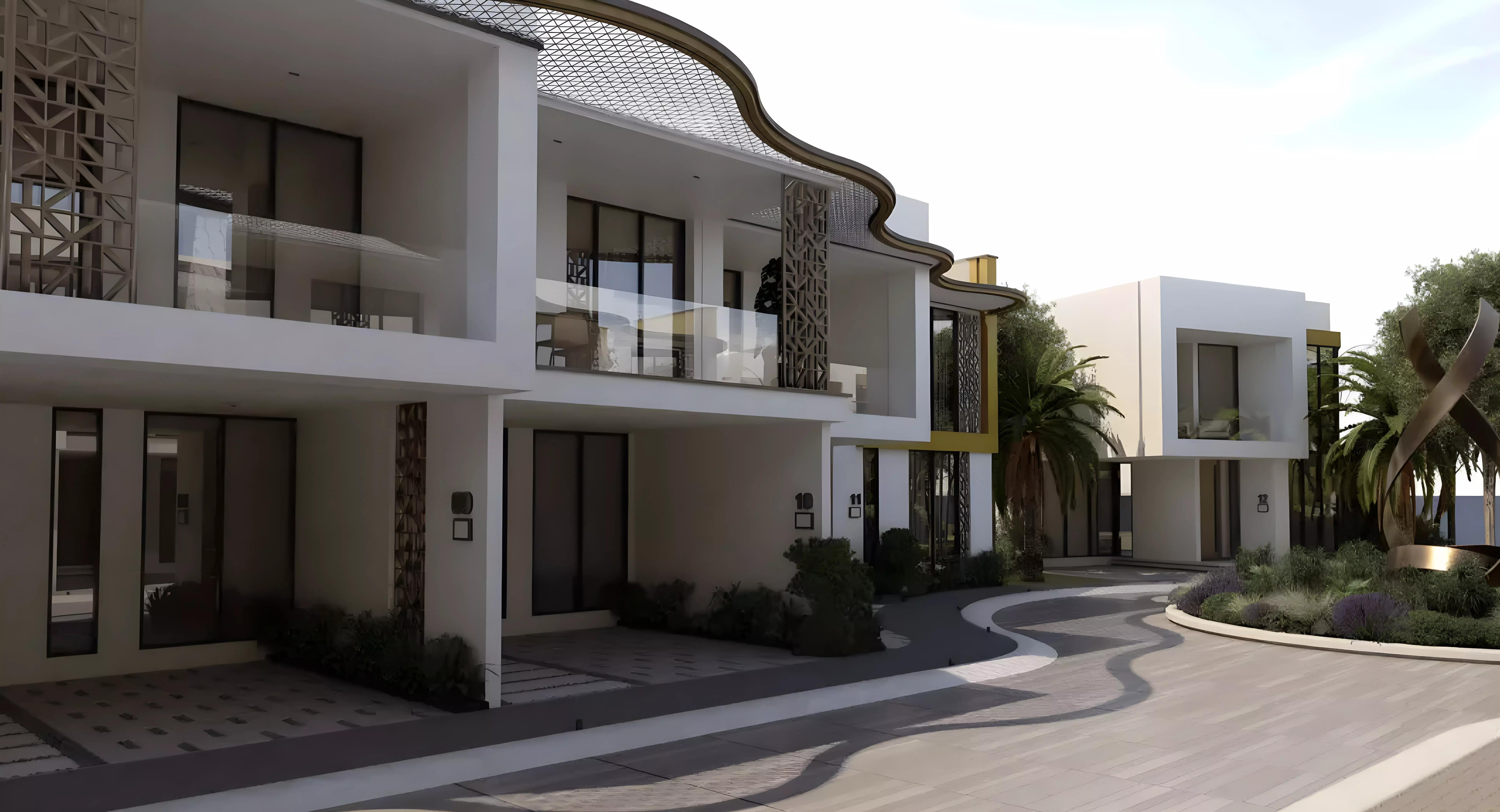 Terva Homes interior living space in a show unit, Dubai Industrial City