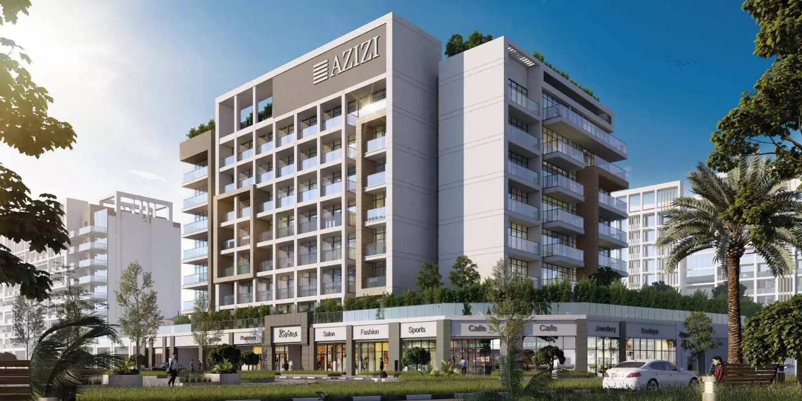 Azizi Riviera 63 residential building street view, Meydan, Dubai