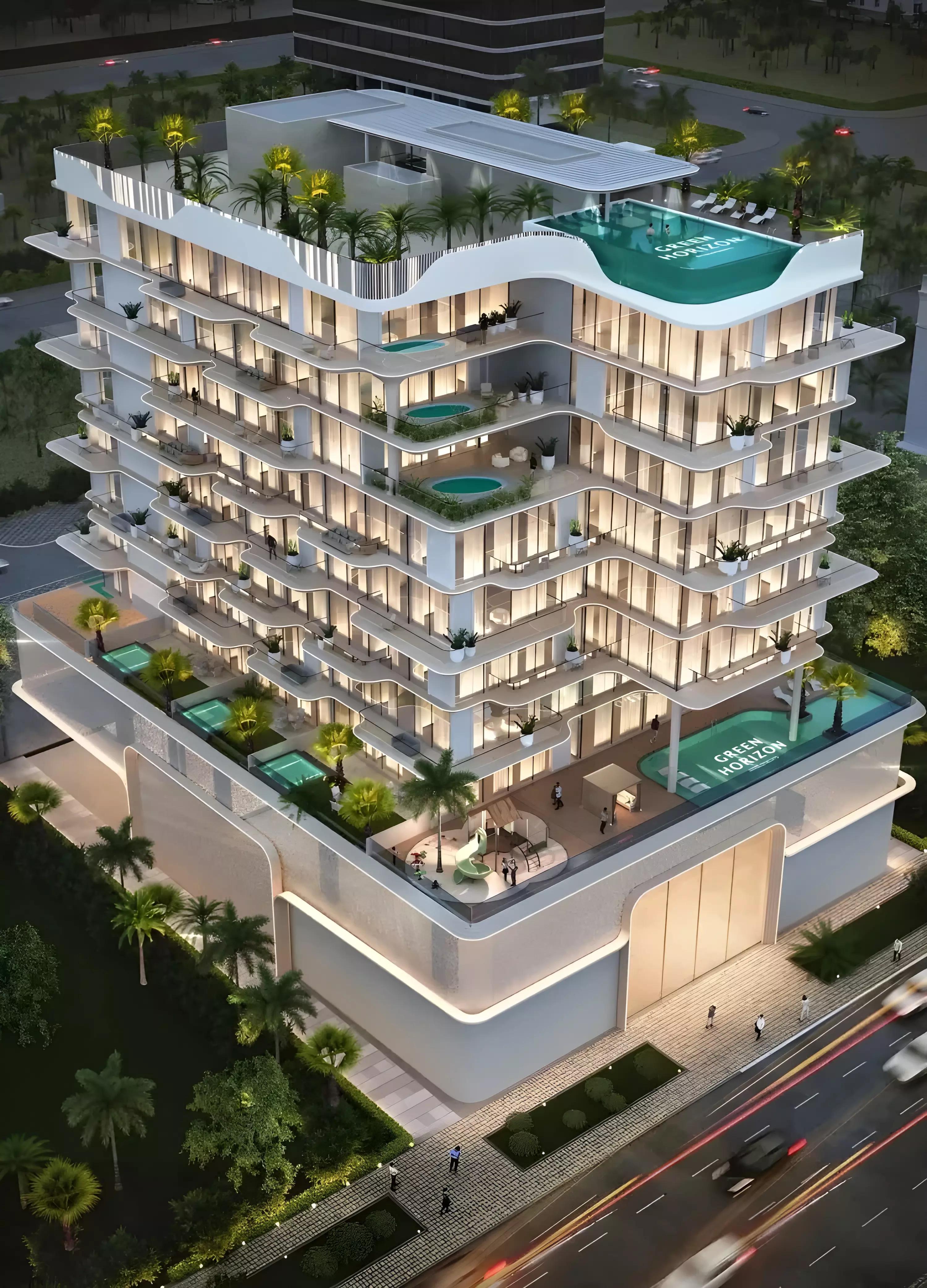 Lumea Residence project view, Dubai Islands waterfront development