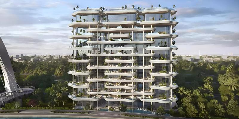 Casa Canal exterior facade overlooking the Dubai Water Canal, Al Wasl