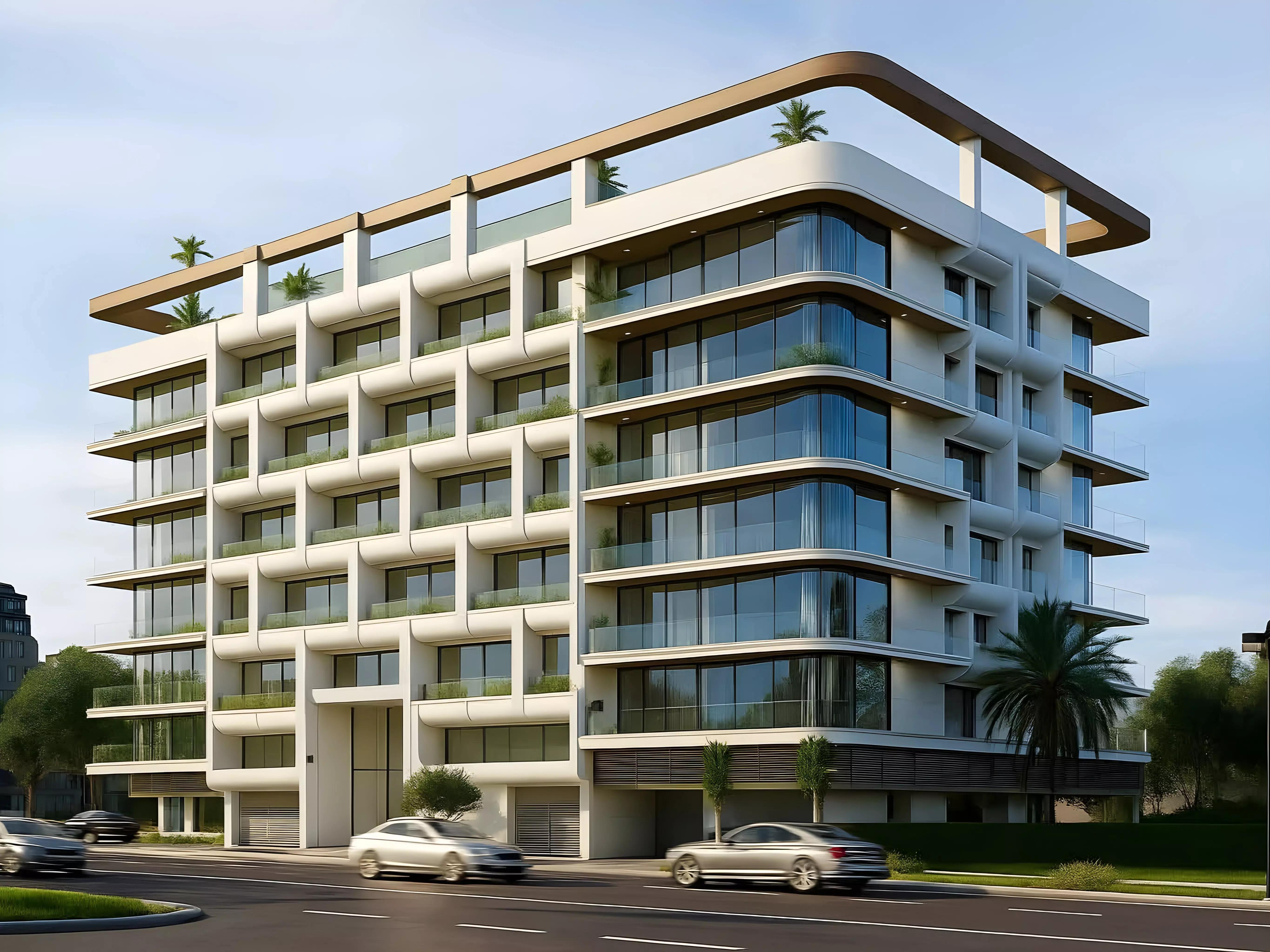 MAAK Residence apartment interior render, Dubai South