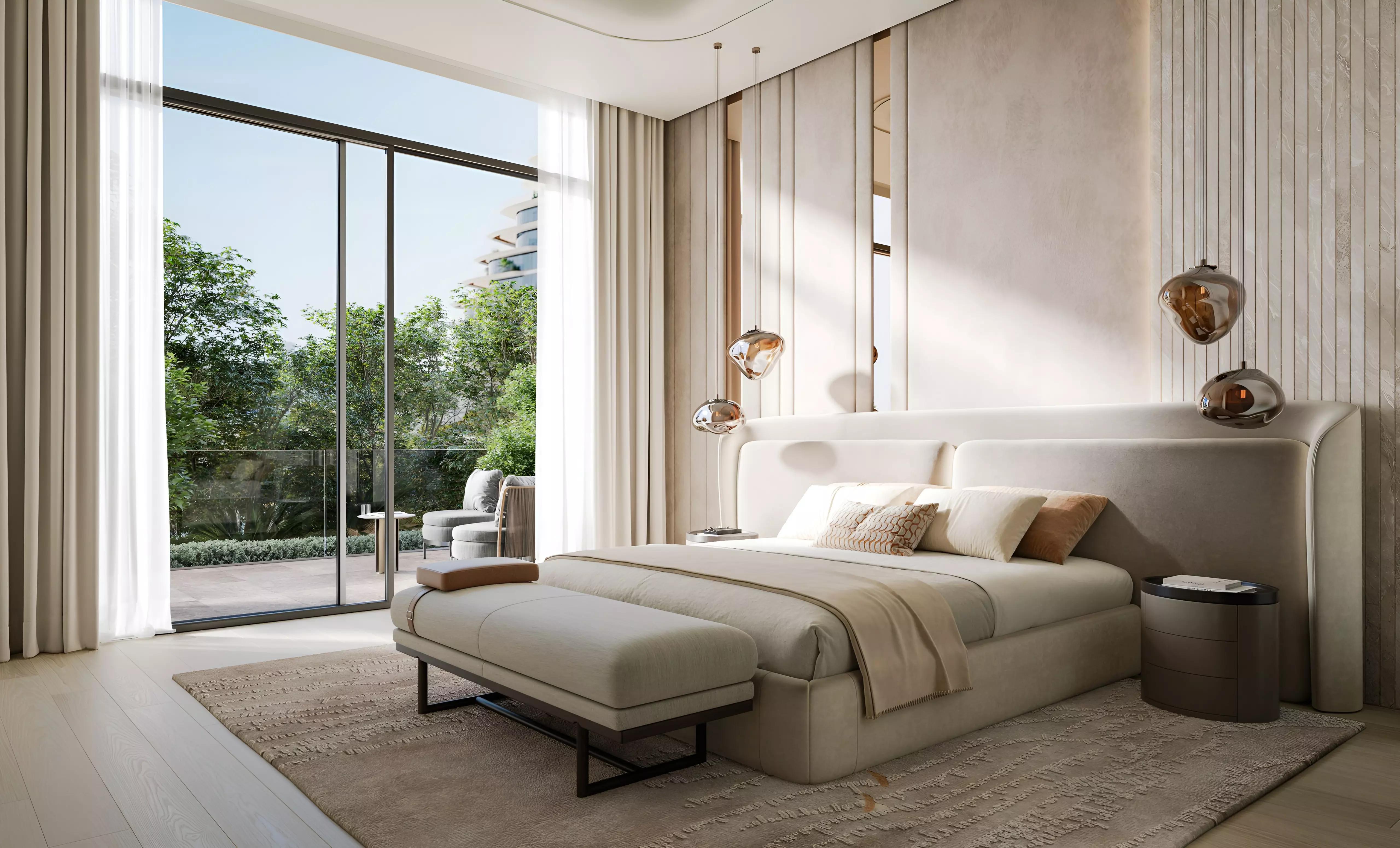 Exterior view of Bella by Passo villas on Palm Jumeirah, Dubai