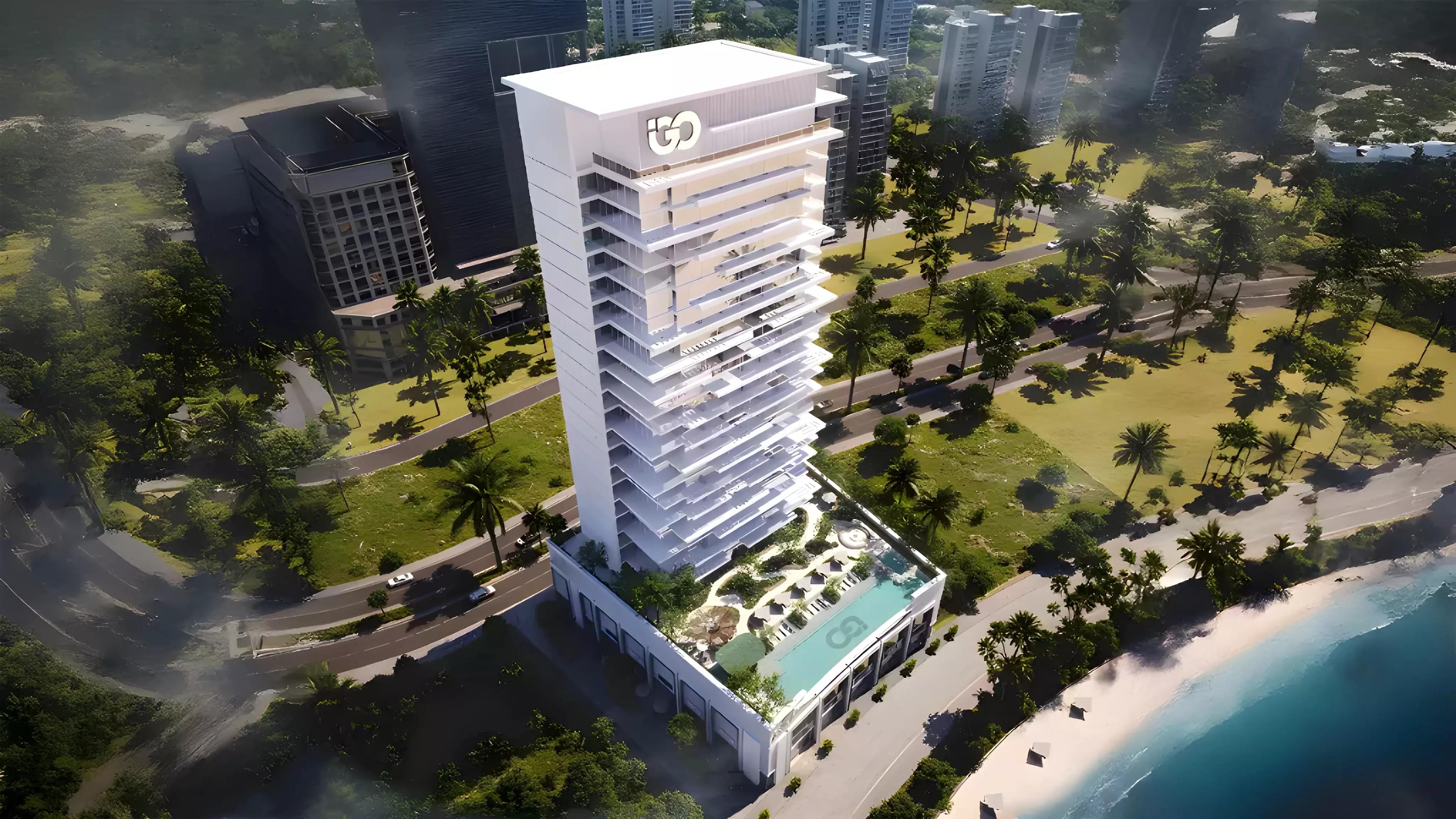 Ayaan Heights exterior tower facade, Bukadra, Dubai