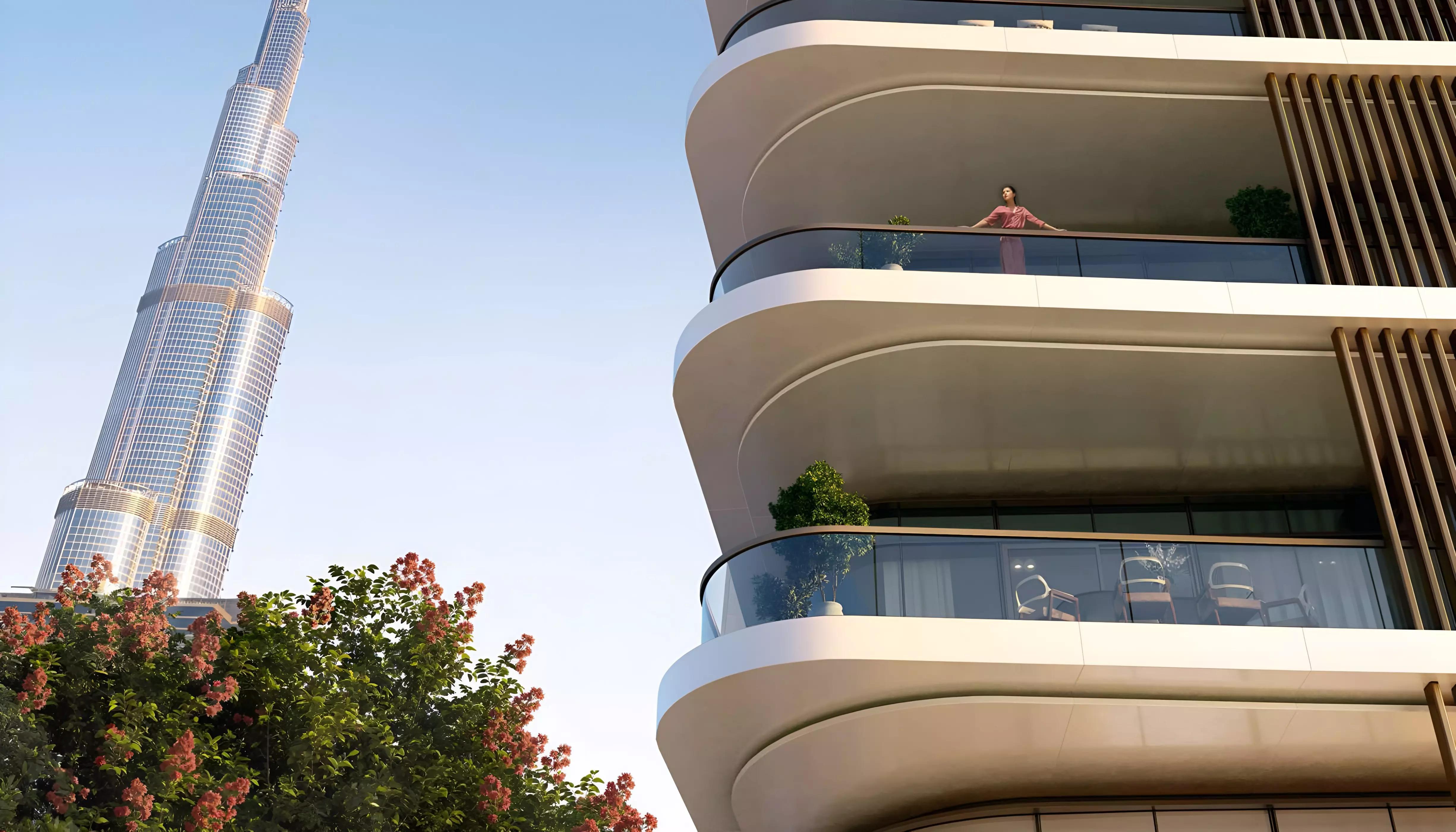 Address Grand Downtown landscaped gardens and communal area